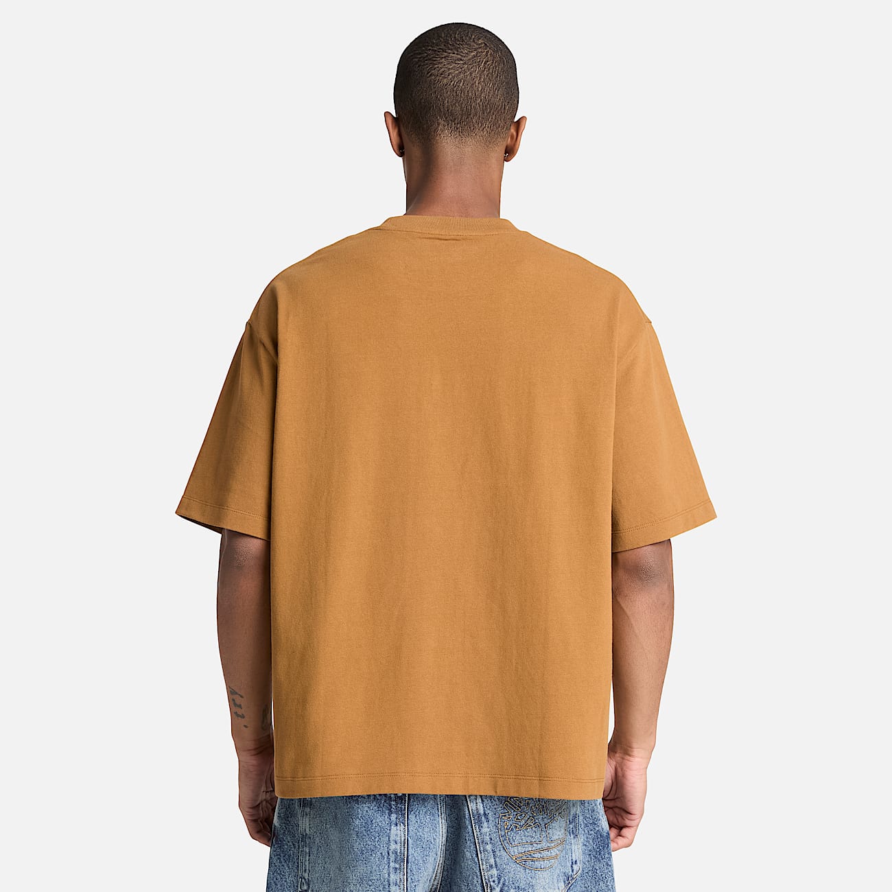 Rugged Boot ShortSleeve TShirt for Men in Dark Yellow TBL Yellow ALT8