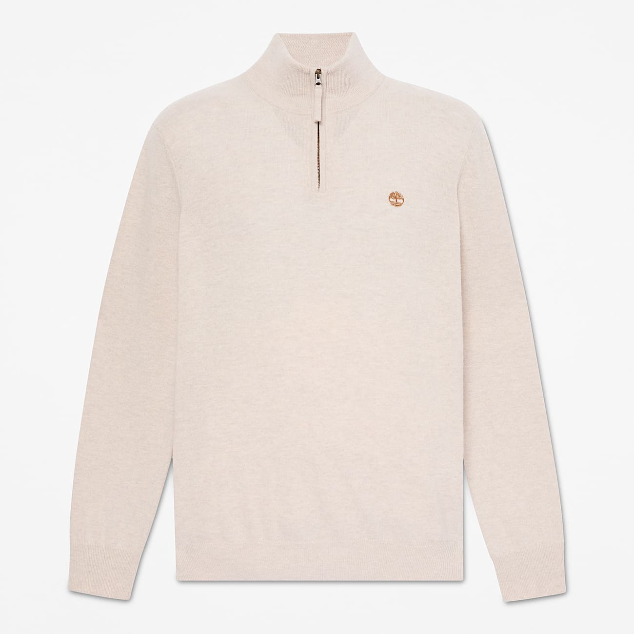 Jersey de lana merina con cremallera de 14 Cohas Brook para hombre en Beis claro TBL beis HERO