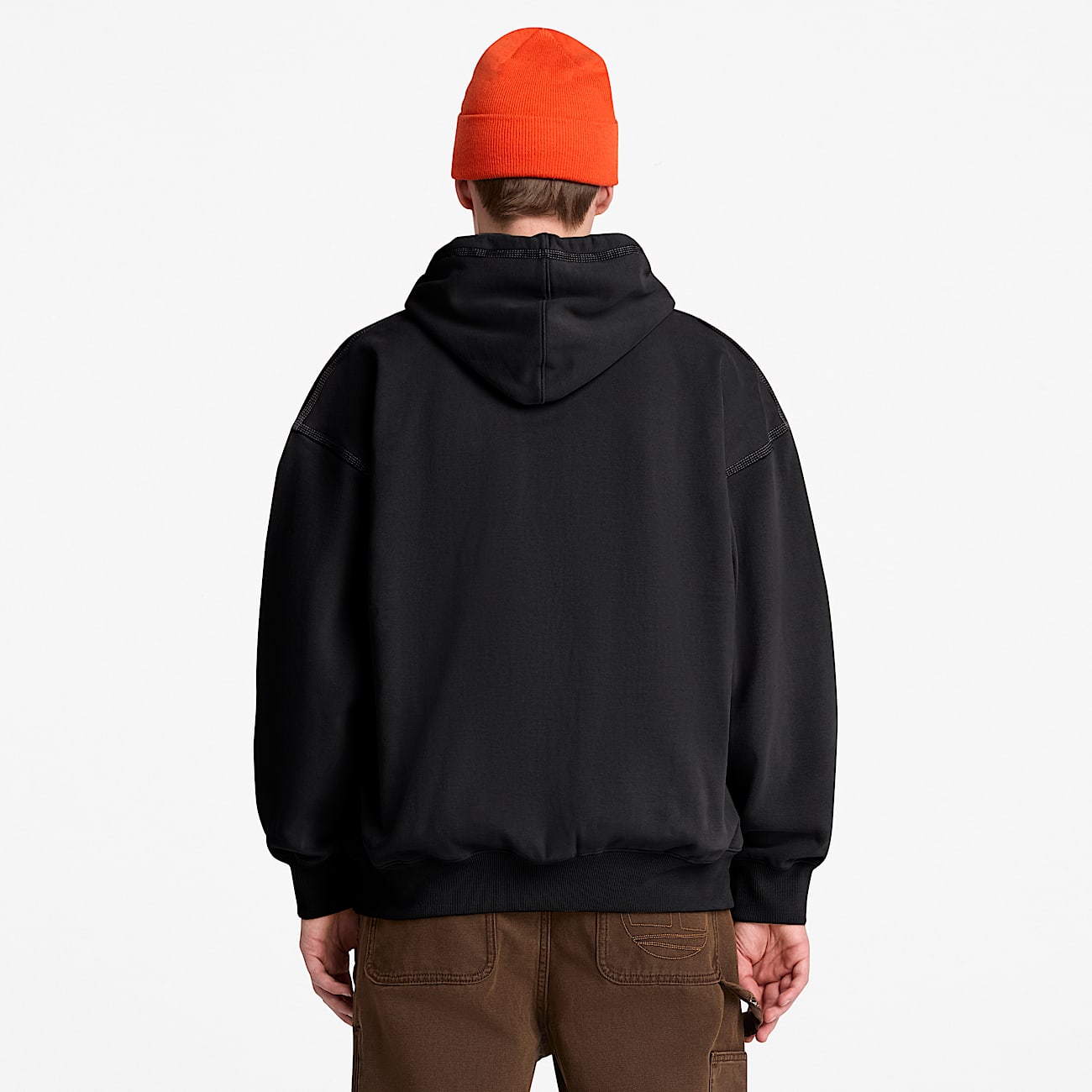 Sweat  capuche zipp Iconic pour homme en noir TBL noir ALT8
