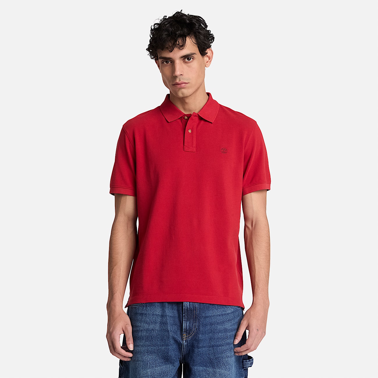 Millers River ShortSleeve Polo for Men in Red TBL Red ALT1