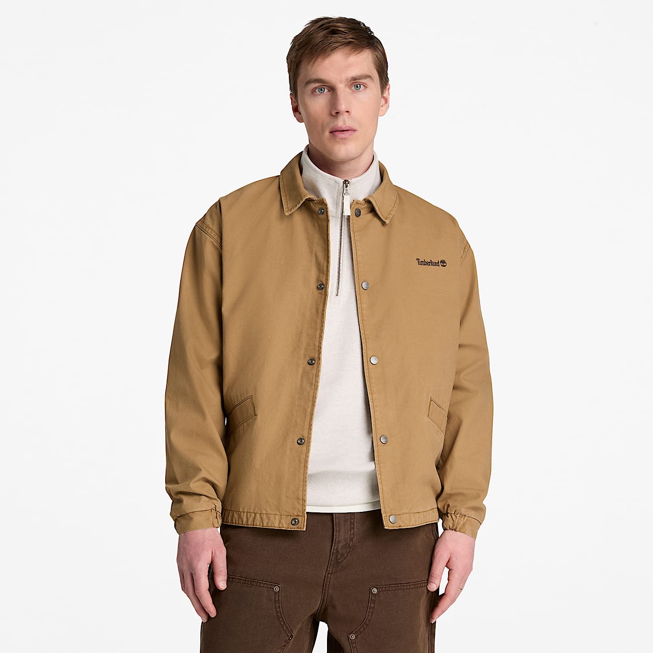 Coach Jacket for Men in Brown TBL Brown ALT1