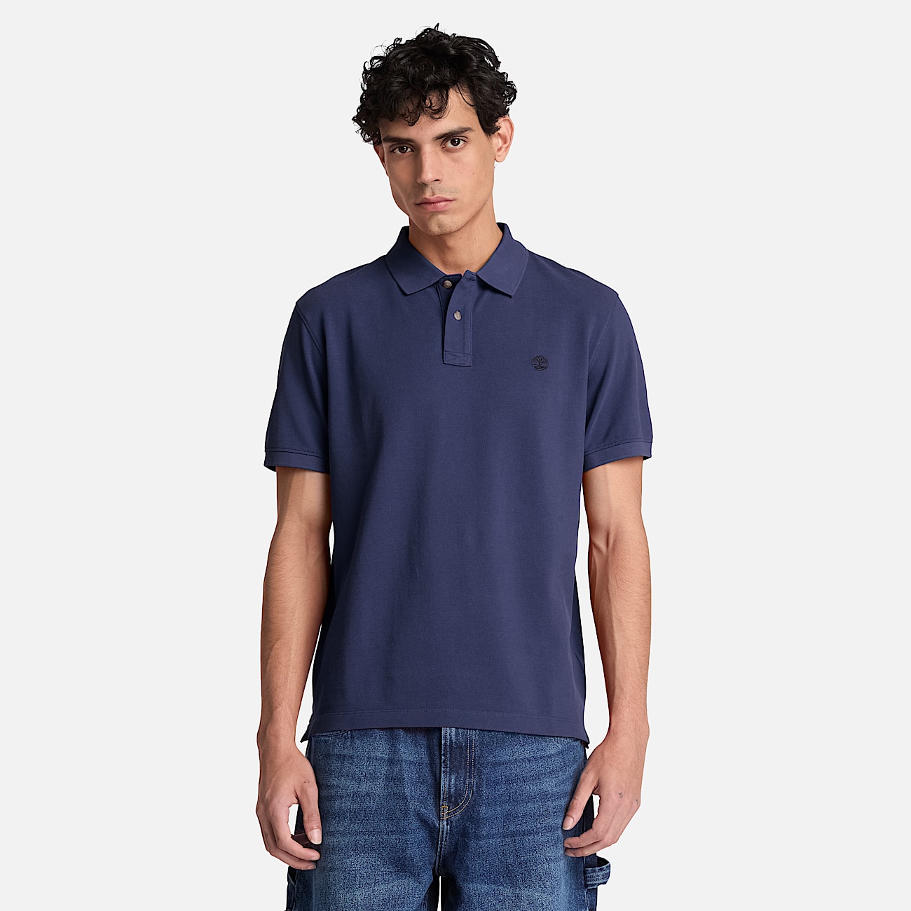 Millers River ShortSleeve Polo for Men in Dark Blue TBL Blue ALT1