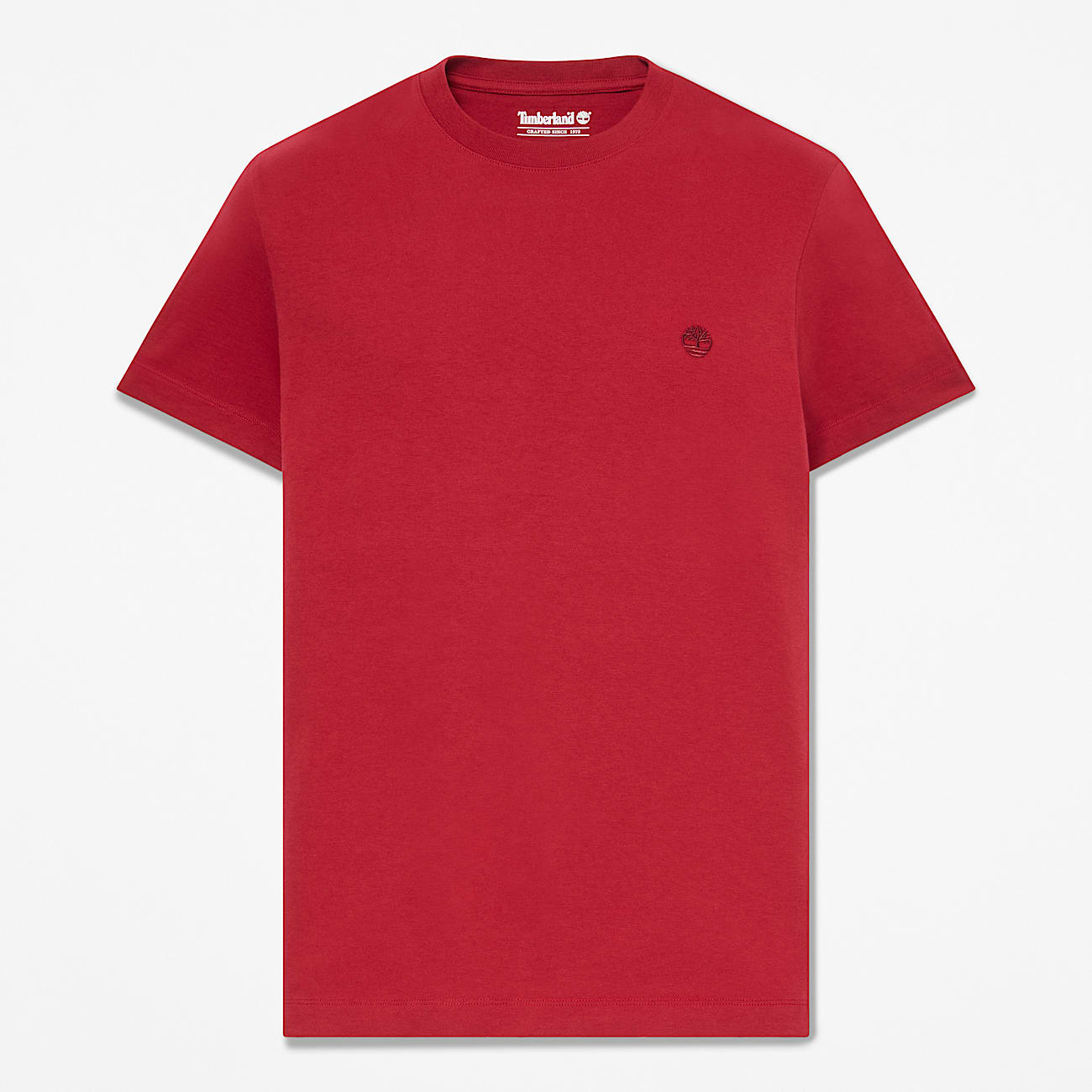 Dunstan River Slim ShortSleeve TShirt for Men in Red TBL Red HERO