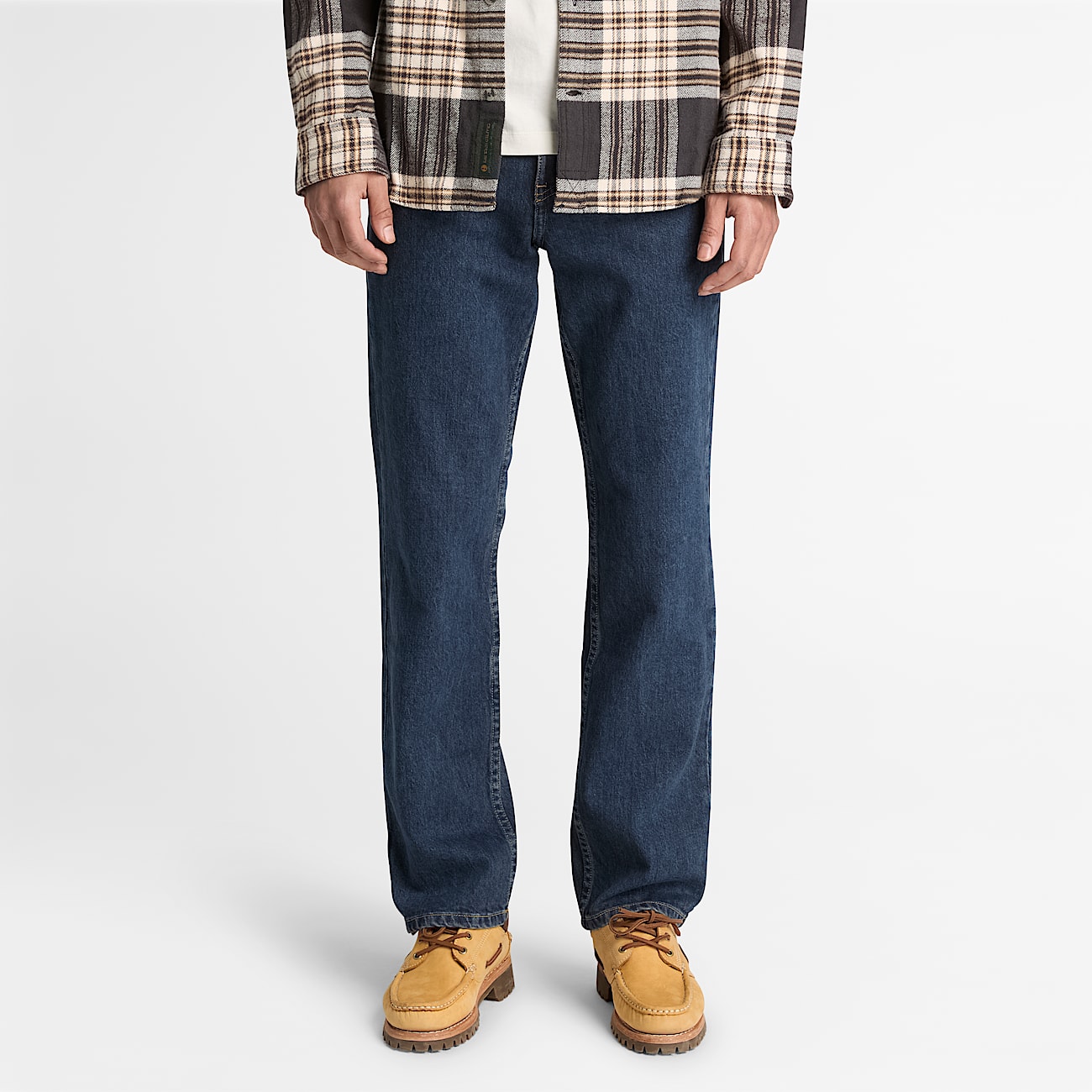 Straight Denim Trouser for Men in Dark Blue TBL Blue ALT1
