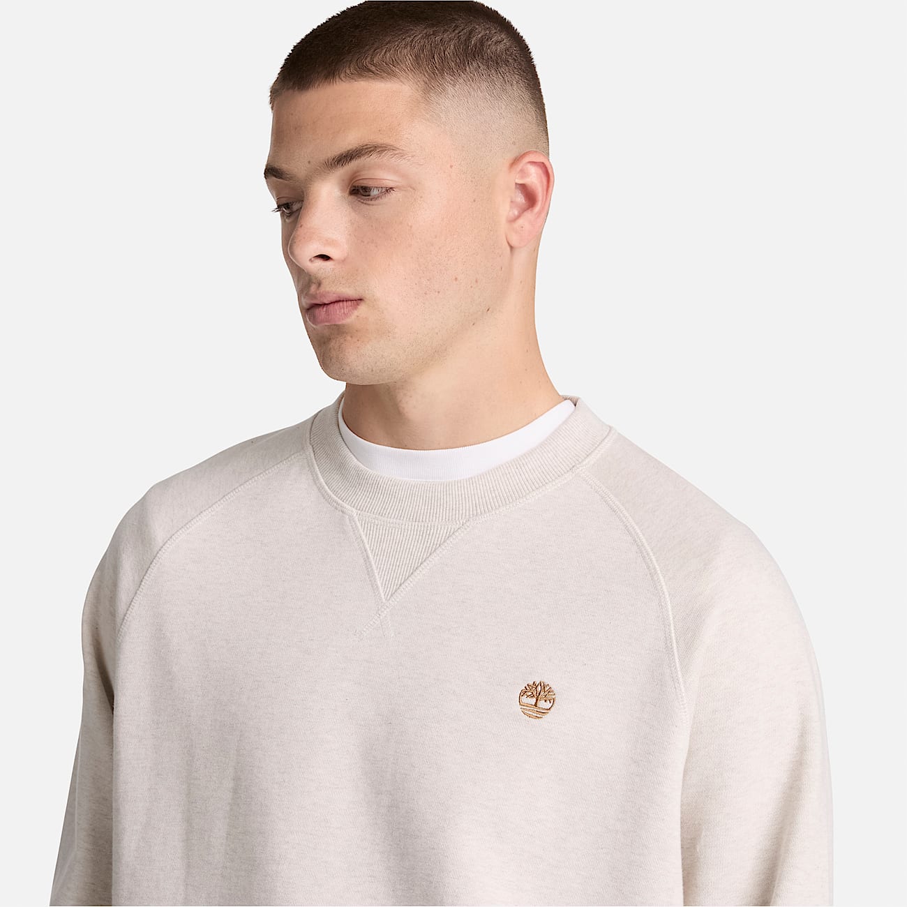Exeter River Crew Sweatshirt for Men in Light Beige TBL Beige ALT3
