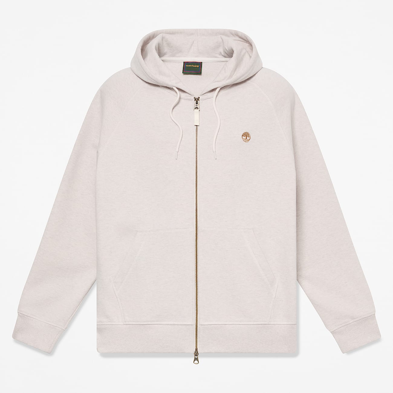 Sudadera con capucha y cremallera integral Exeter River para hombre en Beis claro TBL beis HERO