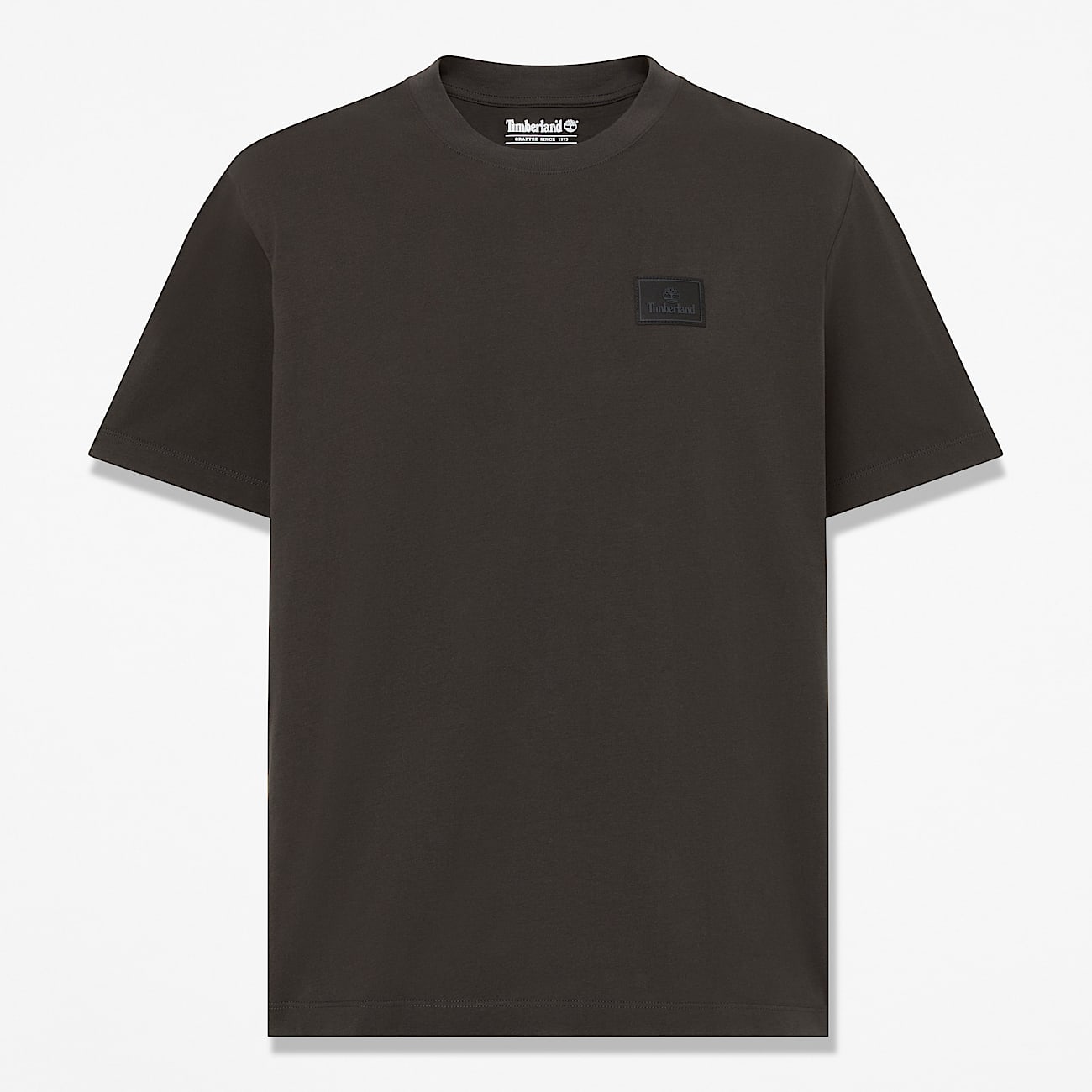 Tshirt a Maniche Corte con Targhetta in Silicone da Uomo in nero TBL nero HERO