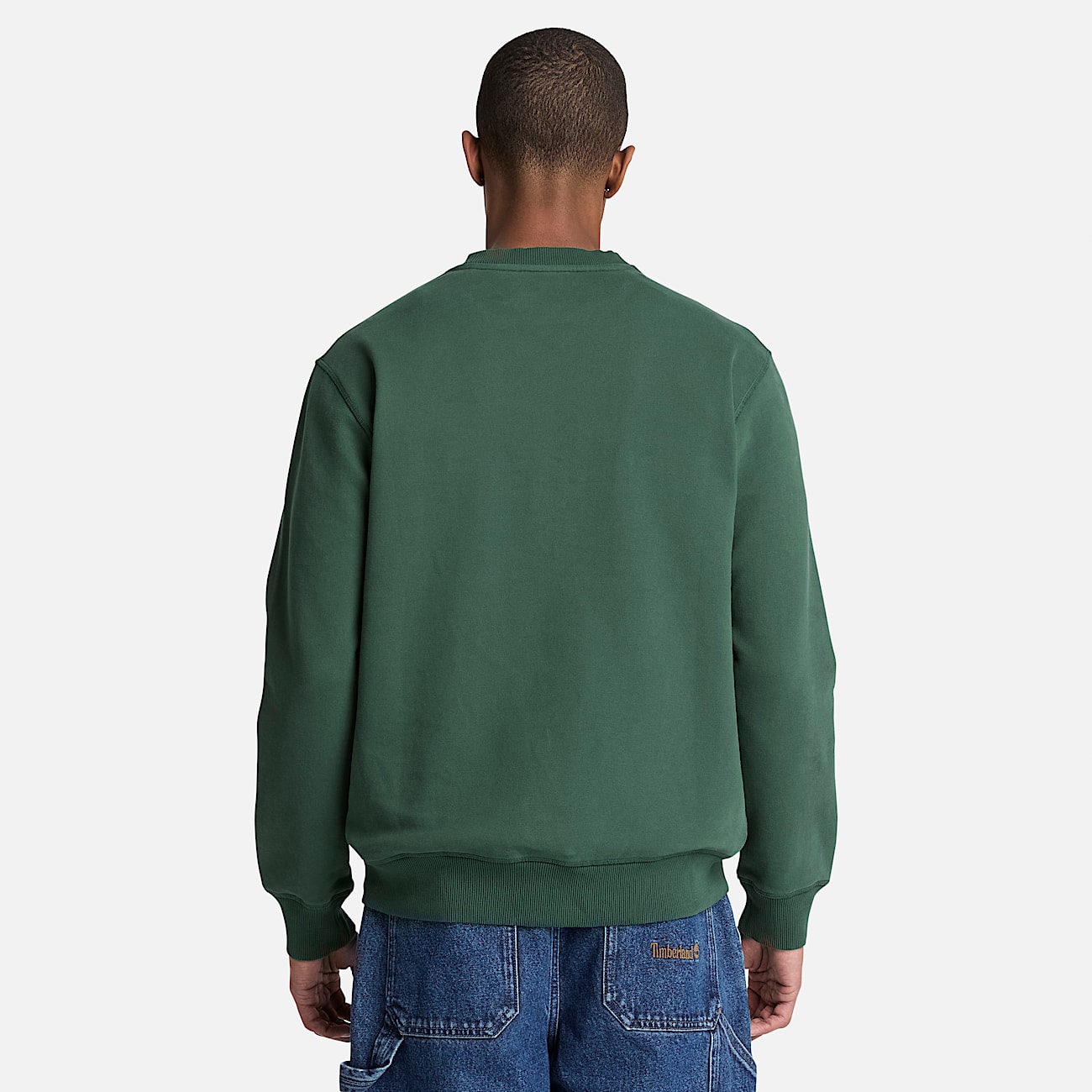 Sweat  col rond et logo brod Established 1973 pour homme en vert fonc TBL Verte ALT8