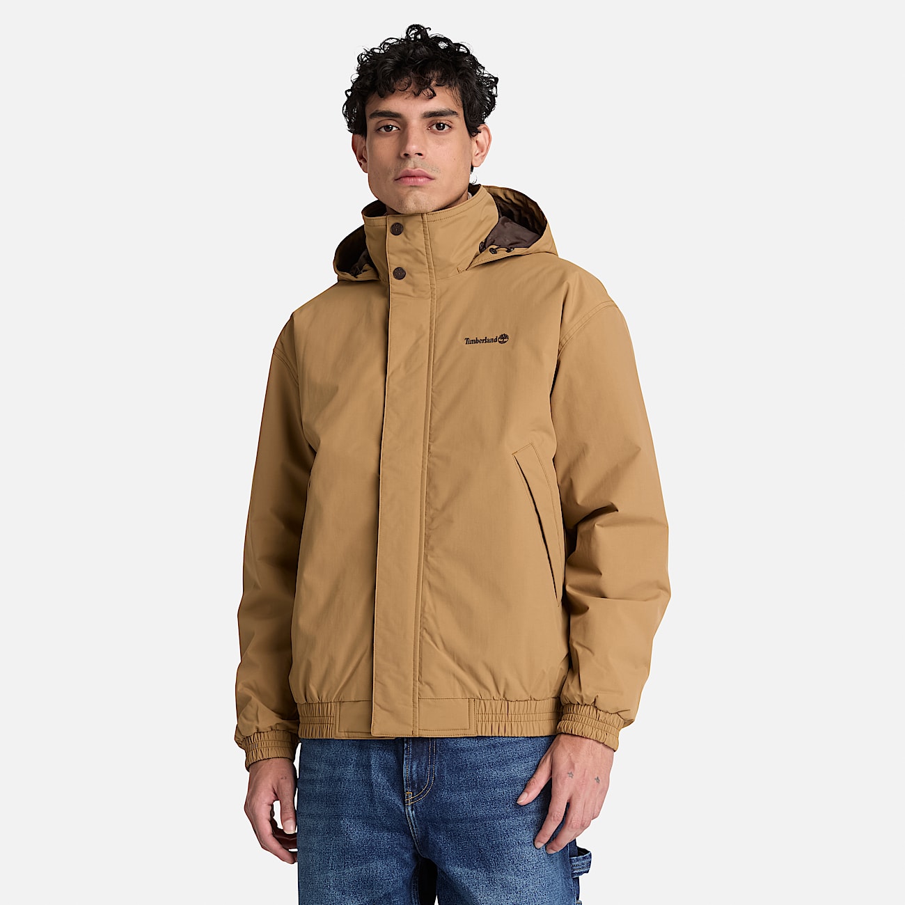 Wasserdichte isolierte Bomberjacke fr Herren in Braun TBL Braun ALT1