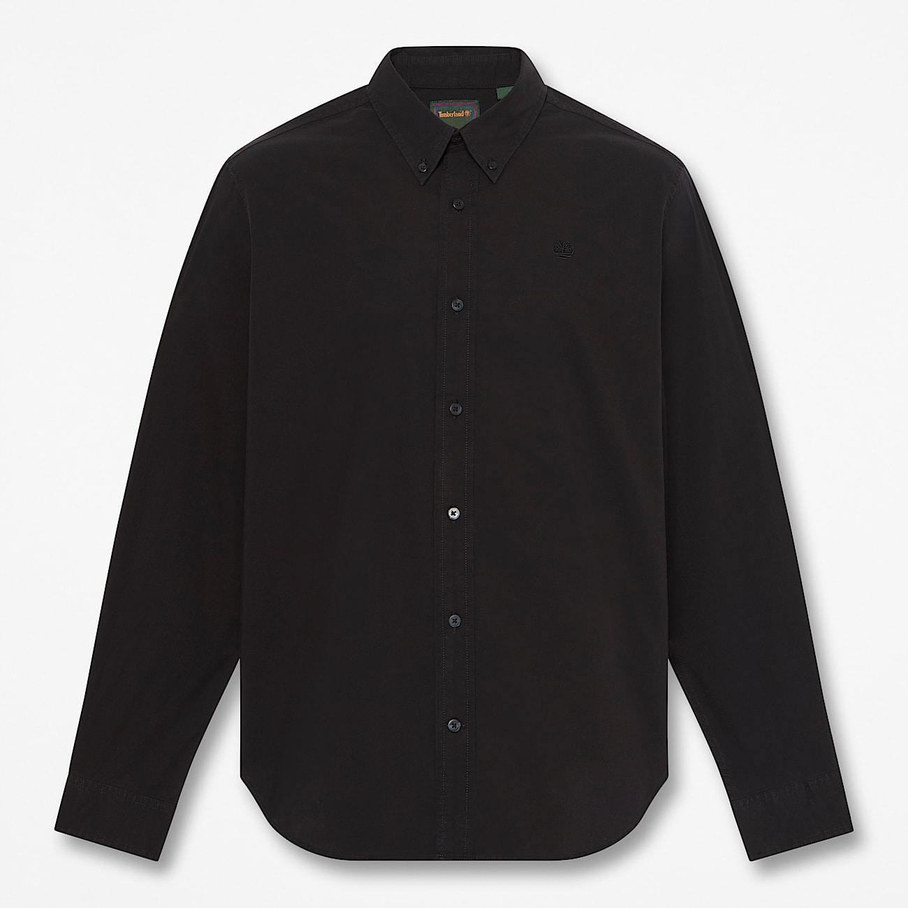 Chemise en popeline  manches longues pour homme en noir TBL noir HERO