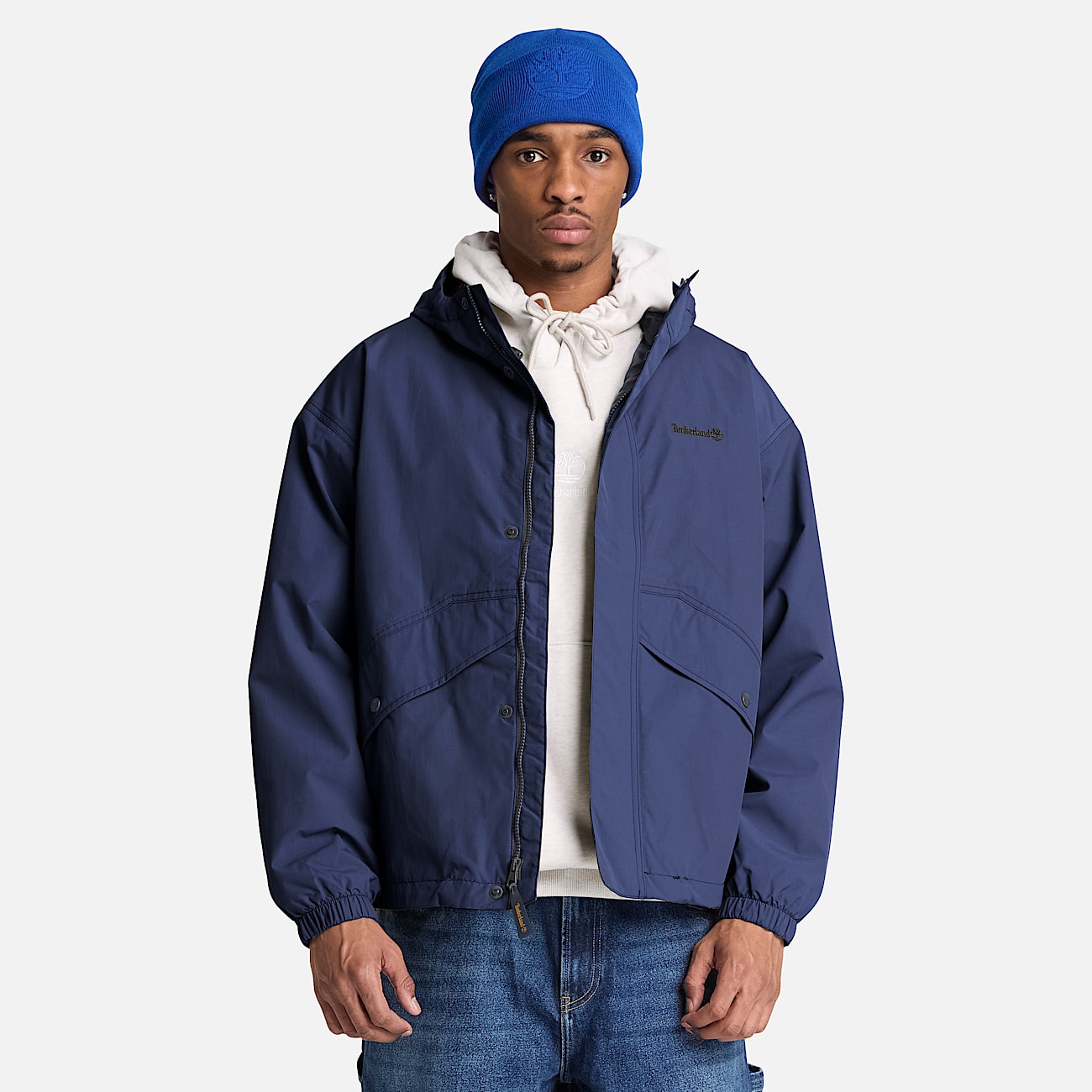 Weatherline Waterproof Shell Jacket for Men in Dark Blue TBL Blue ALT1