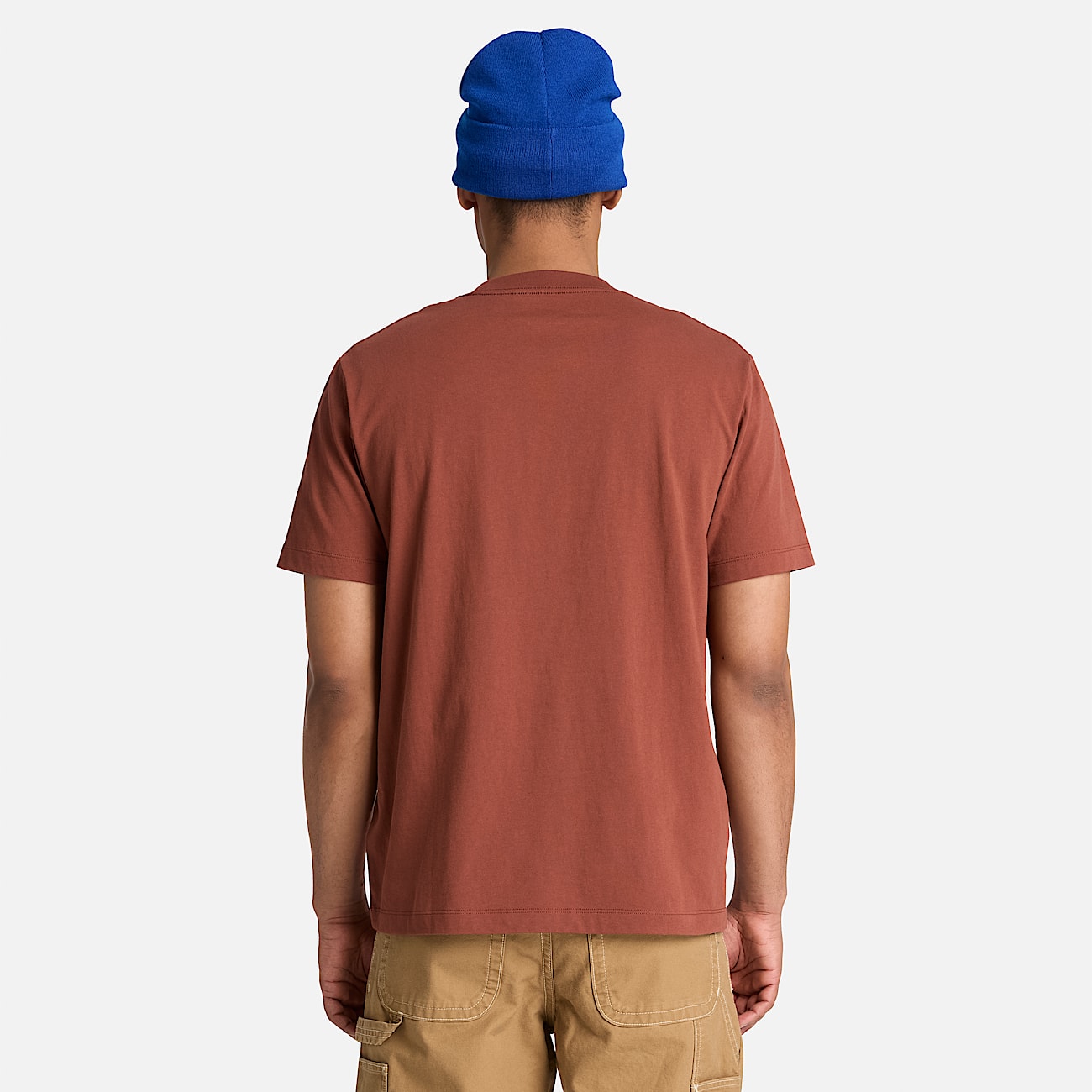 Tshirt  manches courtes et broderie Established 1973 pour homme en marron TBL marron ALT8