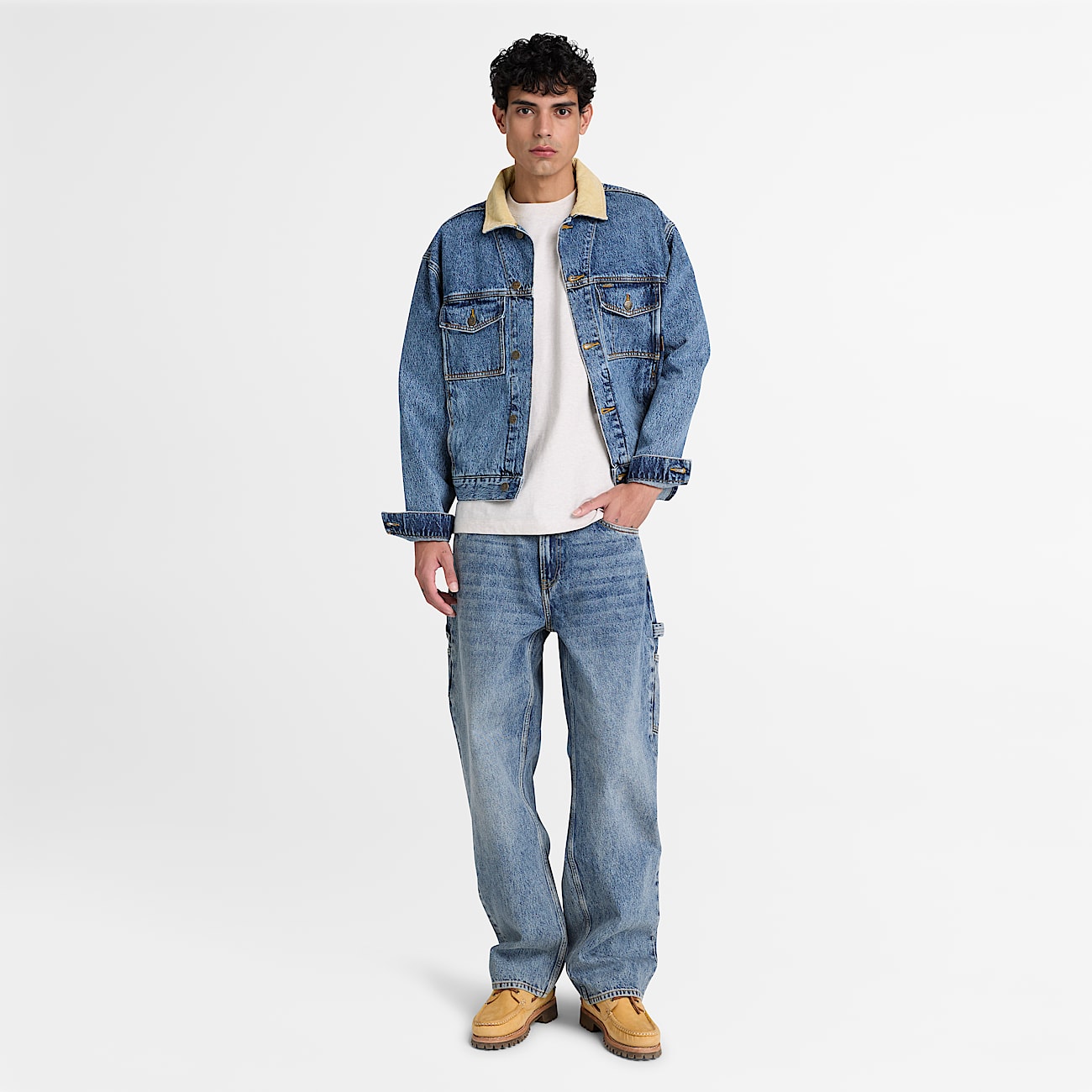 Carpenter Denim Trouser for Men in Light Blue TBL Blue ALT2