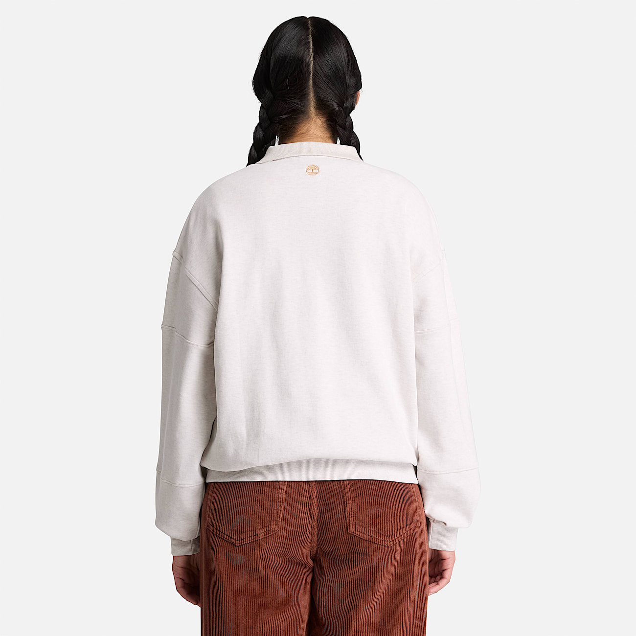 Rugby Polo Sweatshirt for Women in Light Beige TBL Beige ALT8