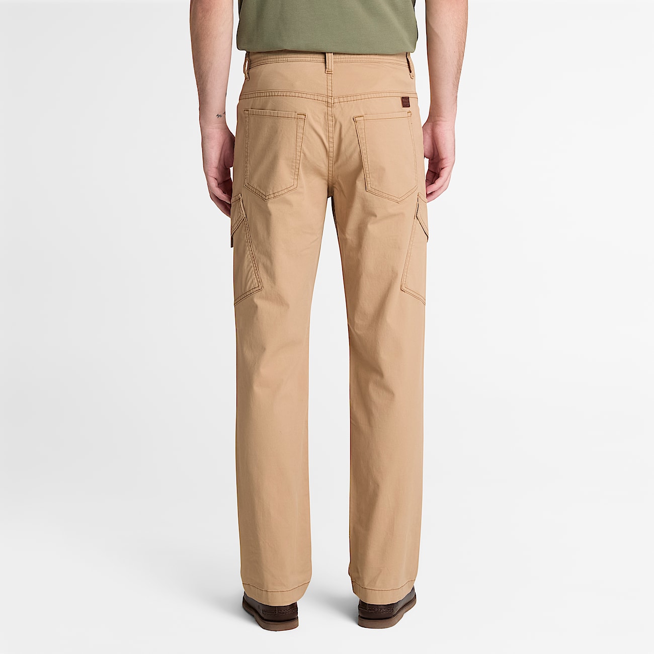 Claremont Slim Twill Chino Trouser for Men in Light Brown TBL Brown ALT8