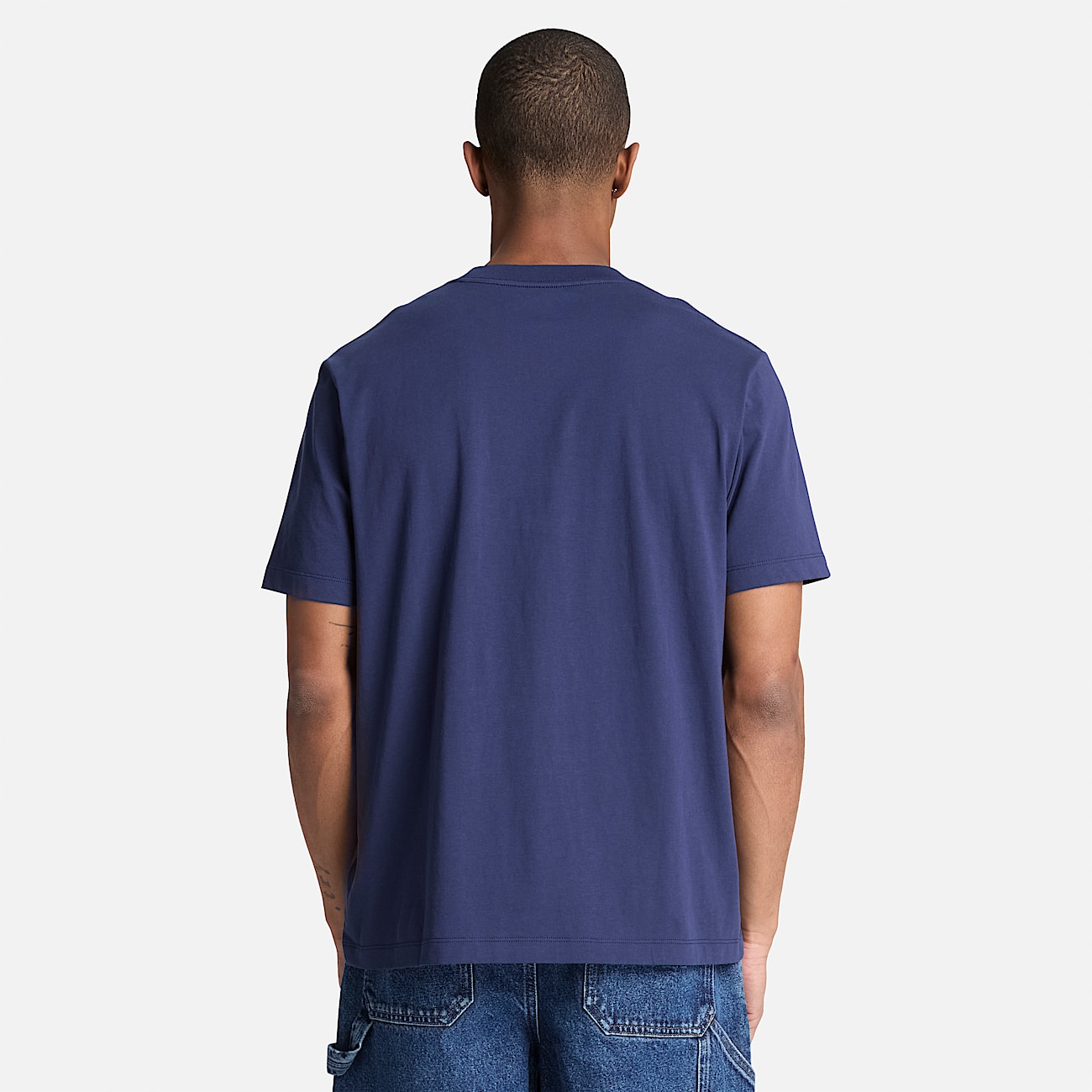 Tshirt  manches courtes et broderie Established 1973 pour homme en bleu fonc TBL bleu ALT8