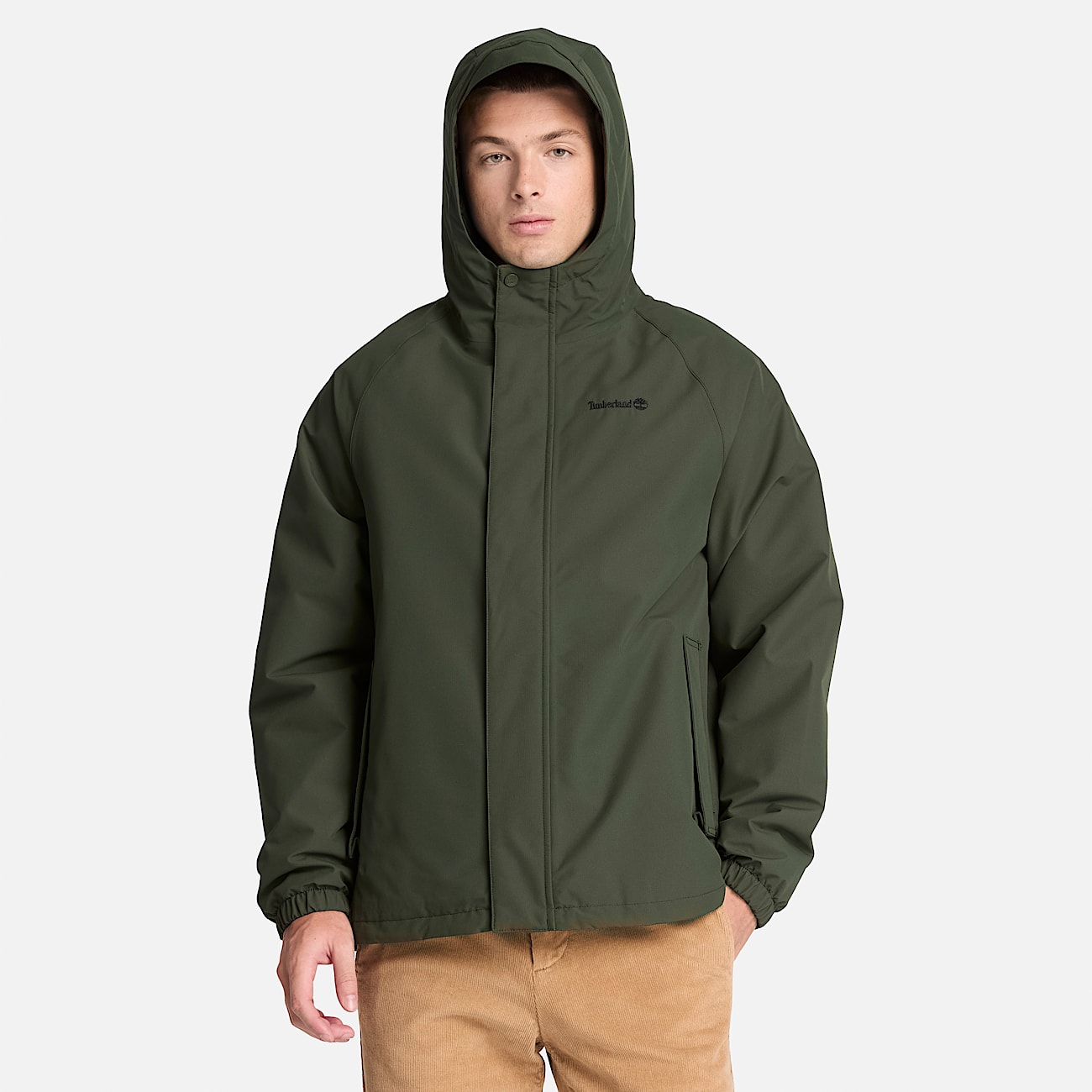Waterproof Insulated Jacket for Men in Dark Green