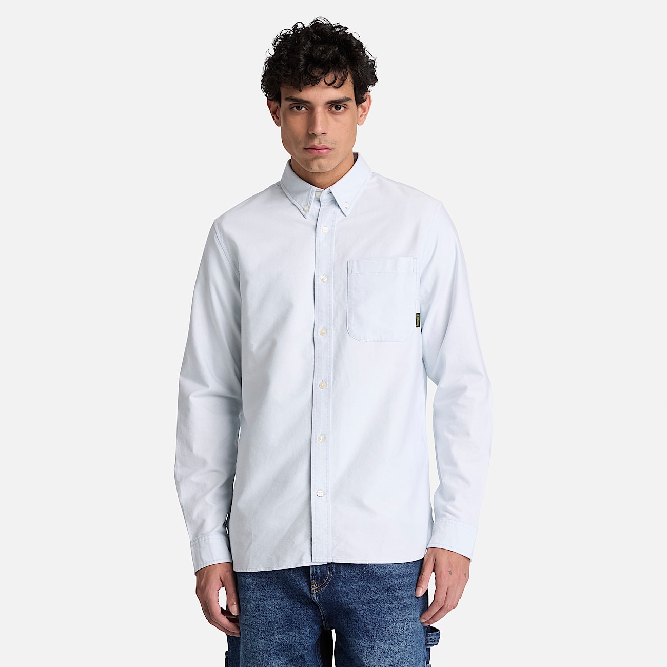 Chemise oxford Lake Warner pour homme en bleu TBL bleu ALT1