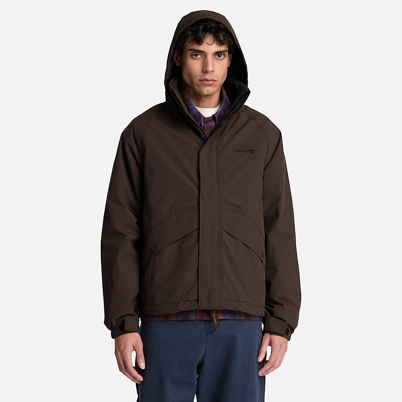 Veste 3en1 impermable pour homme en marron fonc TBL marron ALT1