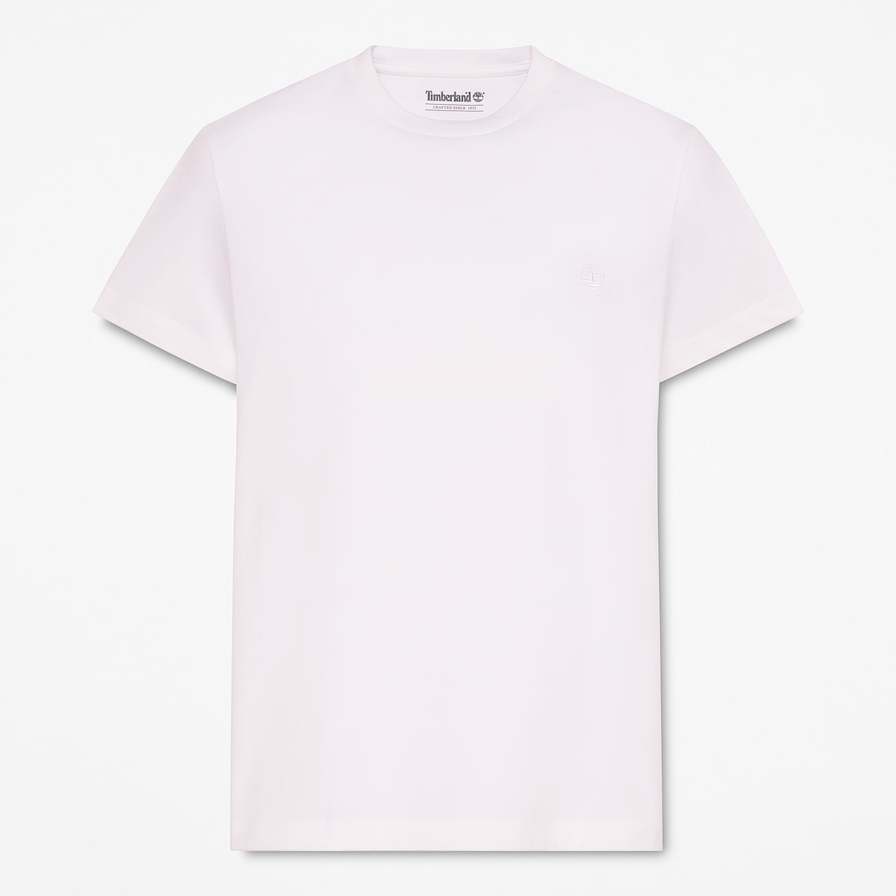 Dunstan River Slim ShortSleeve TShirt for Men in White TBL White HERO
