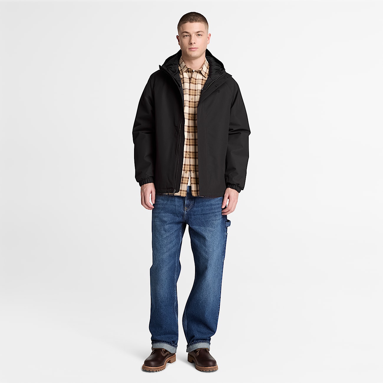 Waterproof Insulated Jacket for Men in Black