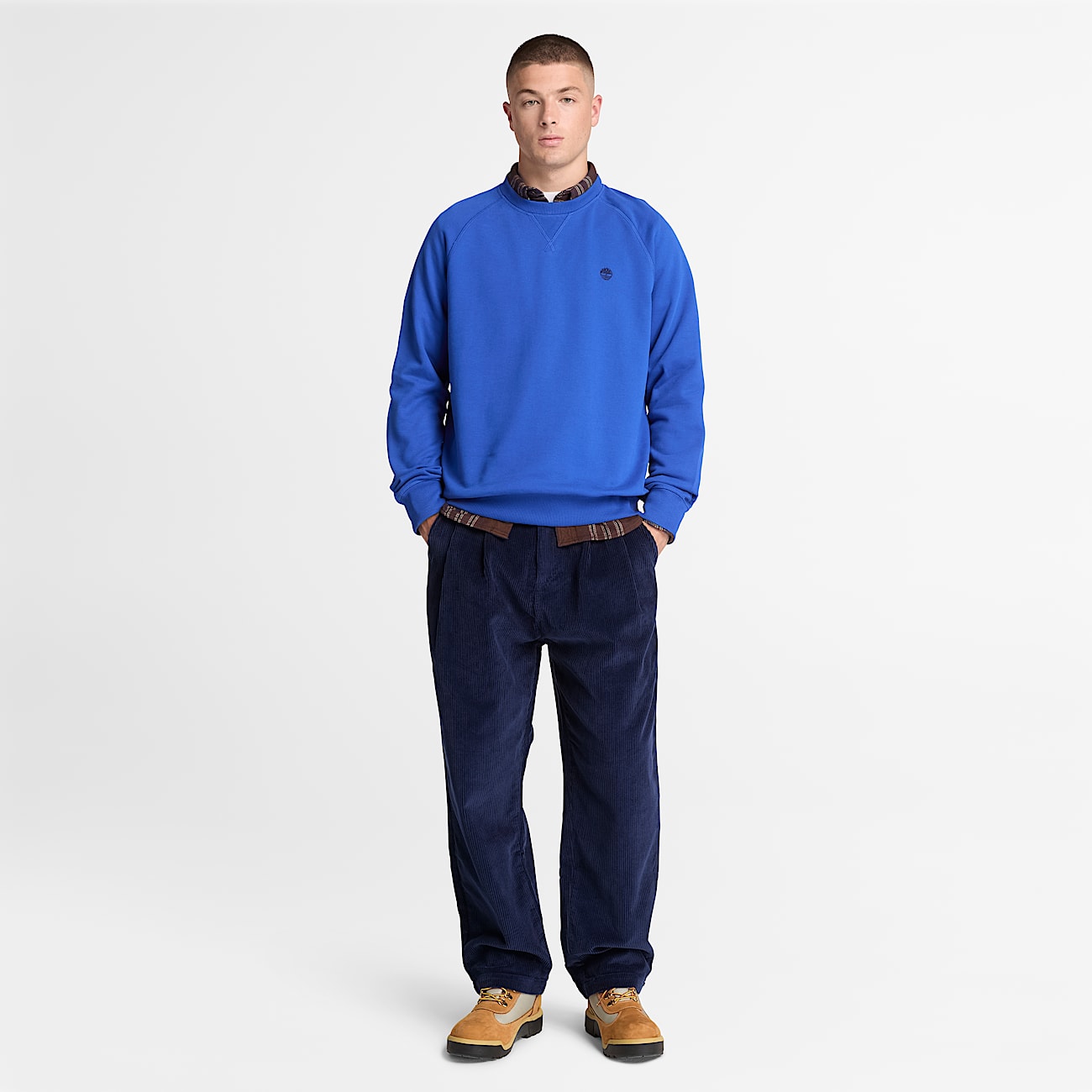 Exeter River Crew Sweatshirt for Men in Blue TBL Blue ALT2