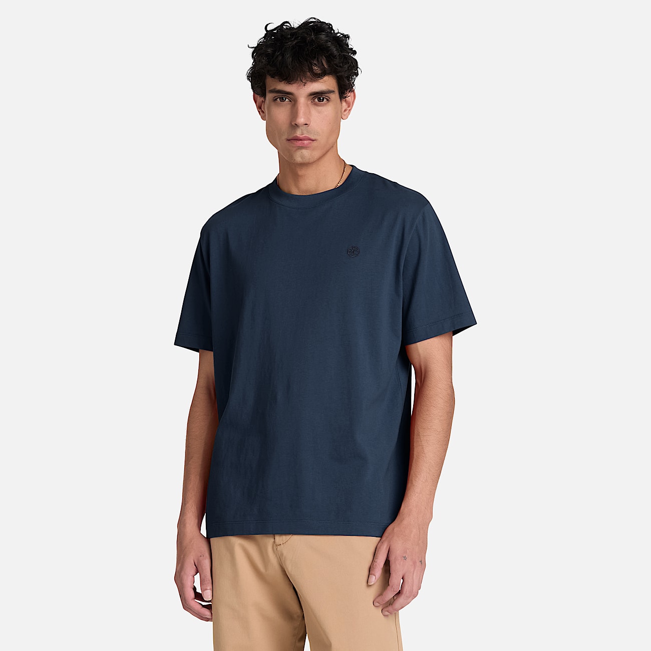Oyster River Regular Short-Sleeve T-Shirt for Men in Dark Blue