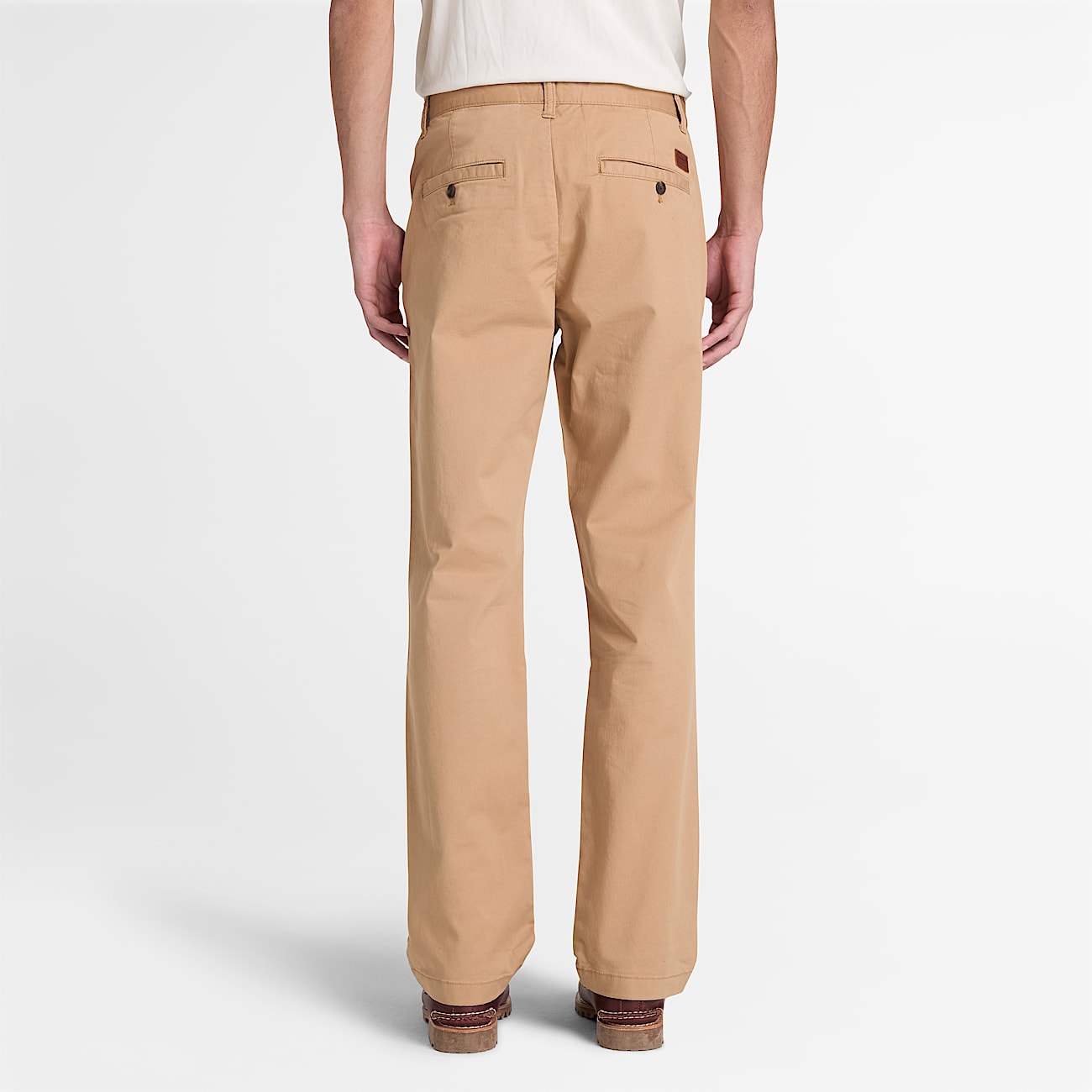Pantaloni Chino a Gamba Dritta in Twill Claremont da Uomo in marrone chiaro TBL marrone ALT8
