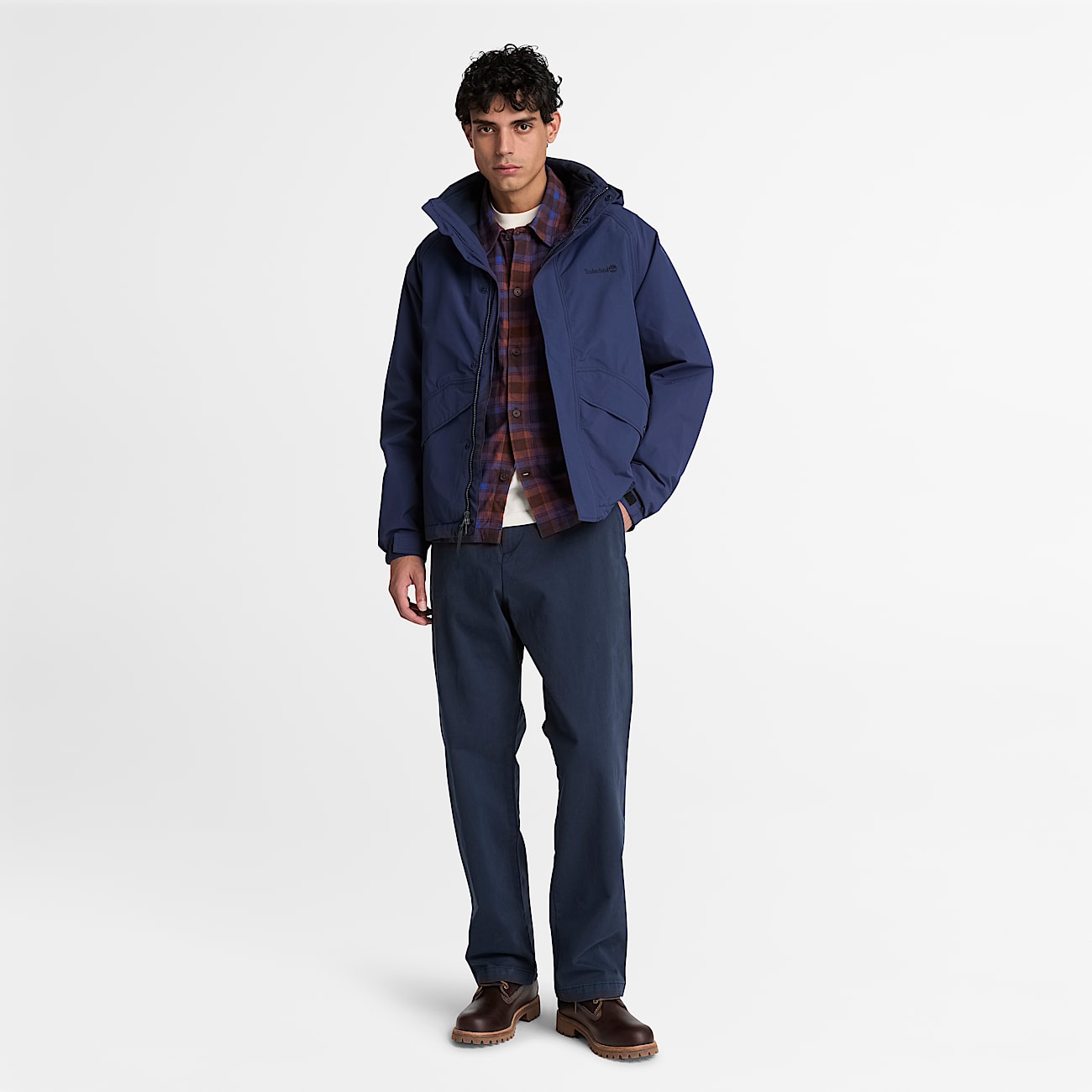 Veste 3en1 impermable pour homme en bleu fonc TBL bleu ALT2