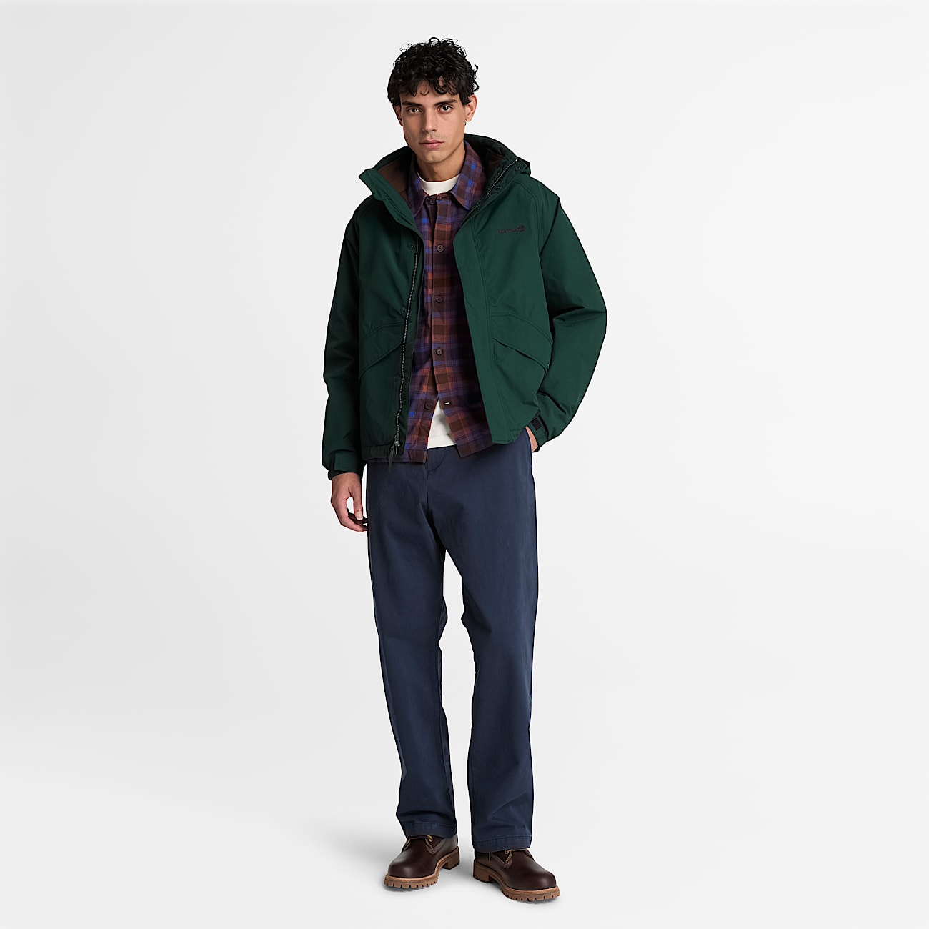Wasserdichte 3in1Jacke fr Herren in Dunkelgrn TBL Grn ALT2