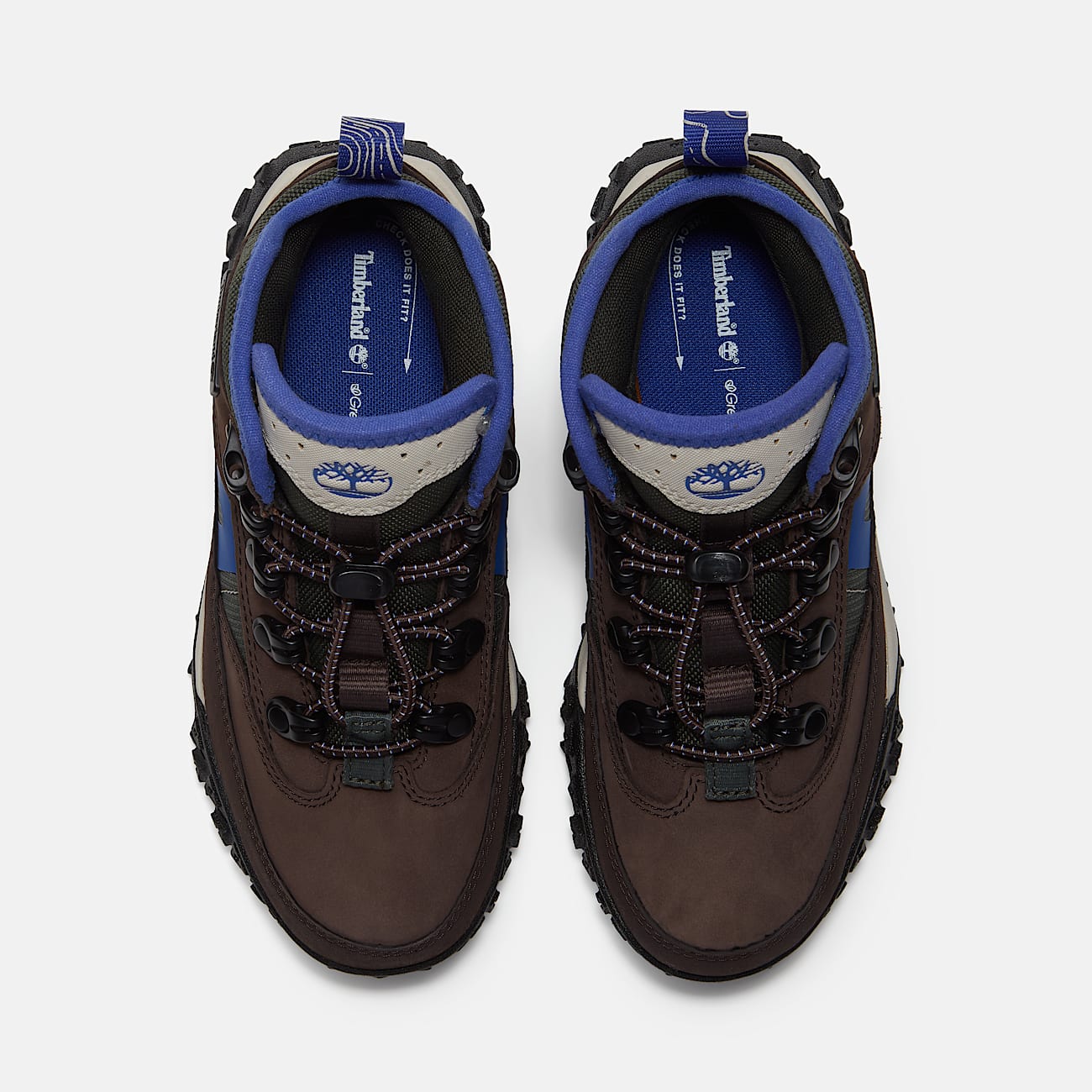Halbhoher wasserfester GreenStride Motion 6 Bungee Sneaker fr Jugendliche in DunkelbraunDunkelgrn TBL Braun ALT2
