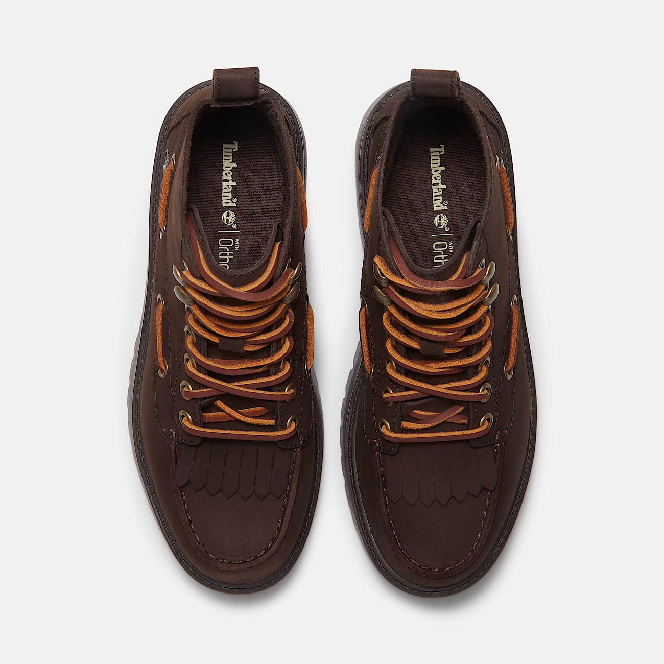 Botas con plataforma y lengeta decorativa Stone Street para mujer en marrn oscuro TBL marrn ALT2