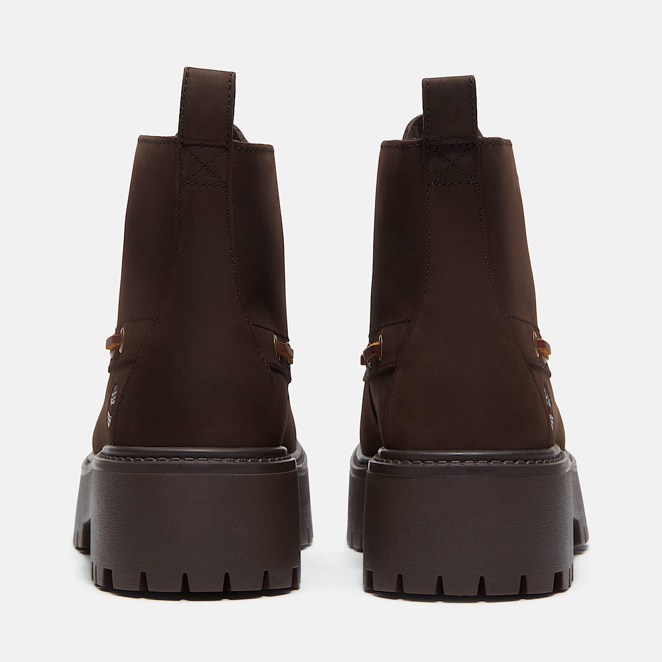 Botas con plataforma y lengeta decorativa Stone Street para mujer en marrn oscuro TBL marrn ALT5