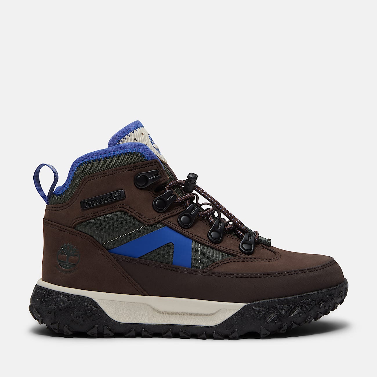 Halbhoher wasserfester GreenStride Motion 6 Bungee Sneaker fr Jugendliche in DunkelbraunDunkelgrn TBL Braun HERO