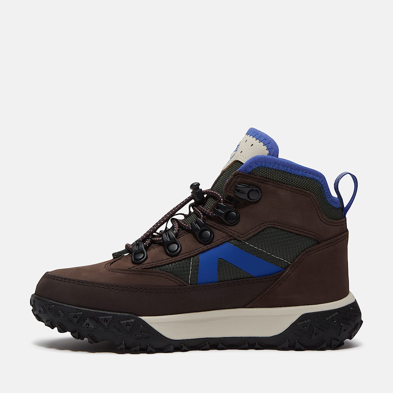 Halbhoher wasserfester GreenStride Motion 6 Bungee Sneaker fr Jugendliche in DunkelbraunDunkelgrn TBL Braun ALT6