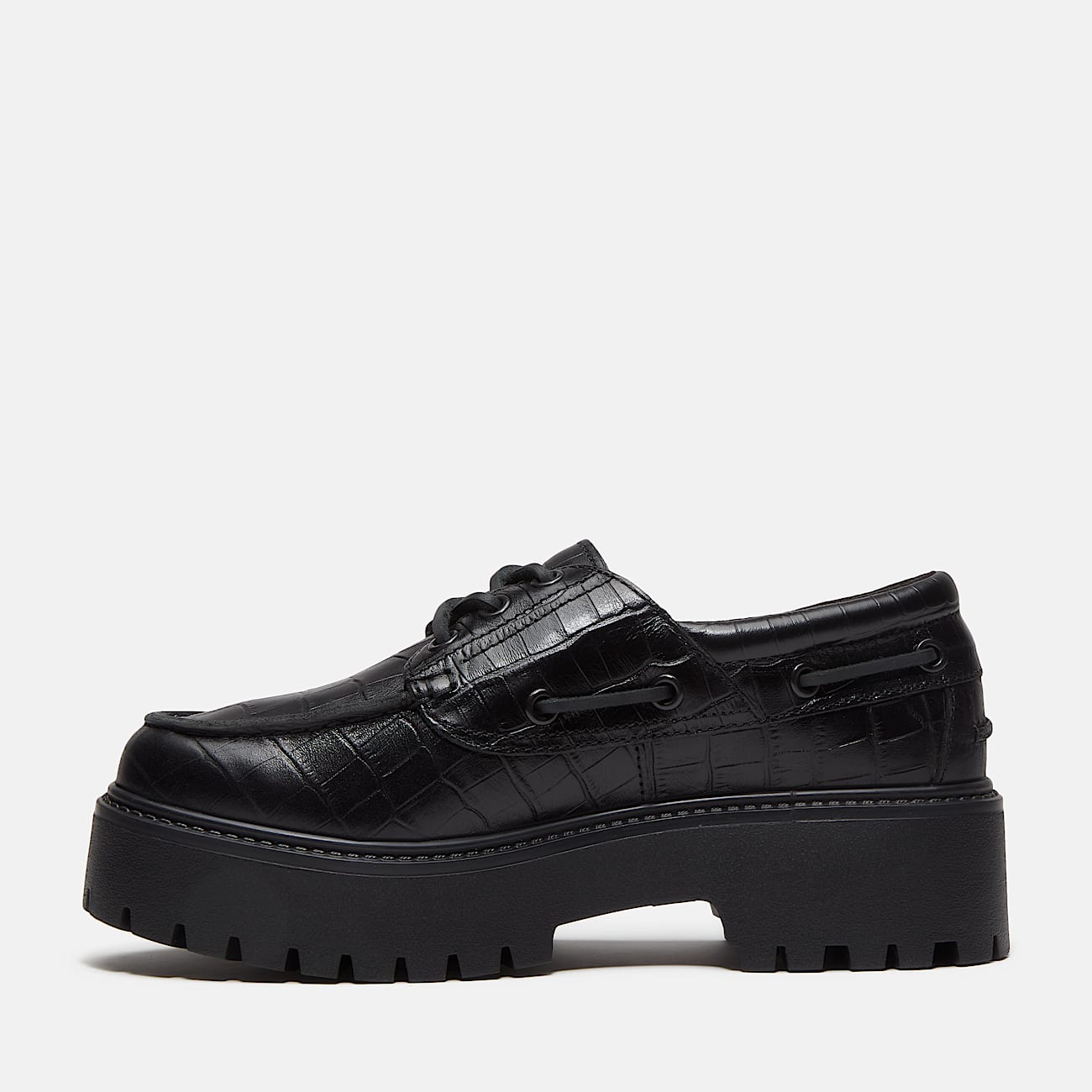 Stone Street Bootsschuh mit Plateausohle fr Damen in Schwarz TBL Schwarz ALT6