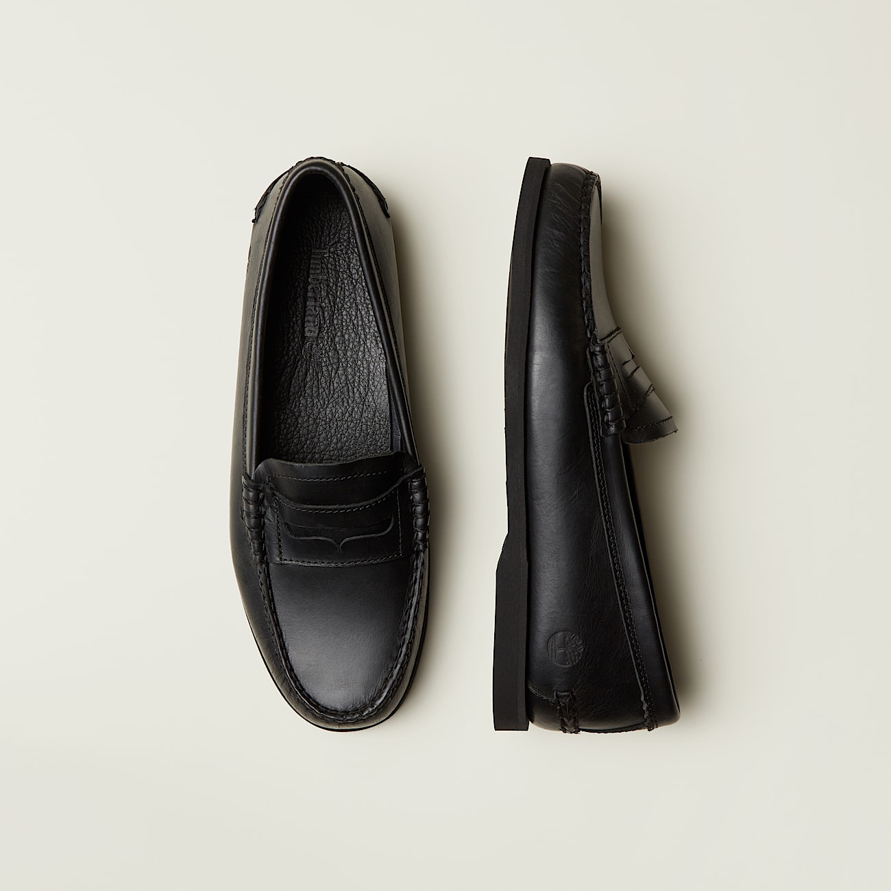 Timberland klassischer Bootsloafer fr Herren in Schwarz TBL Schwarz ALT3