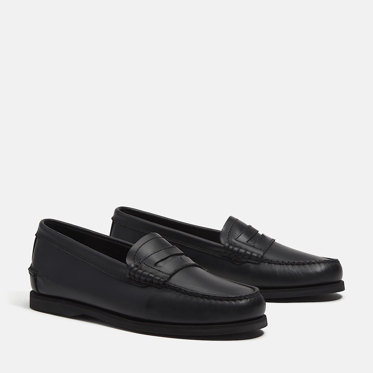 Timberland klassischer Bootsloafer fr Herren in Schwarz TBL Schwarz ALT5