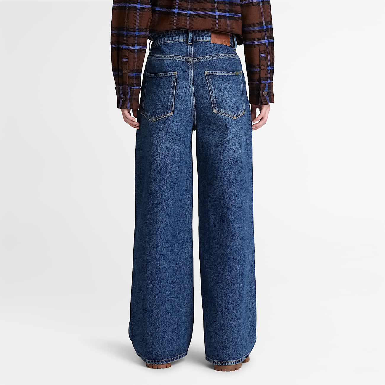 Wide Leg Denim Trouser for Women in Blue TBL Blue ALT8