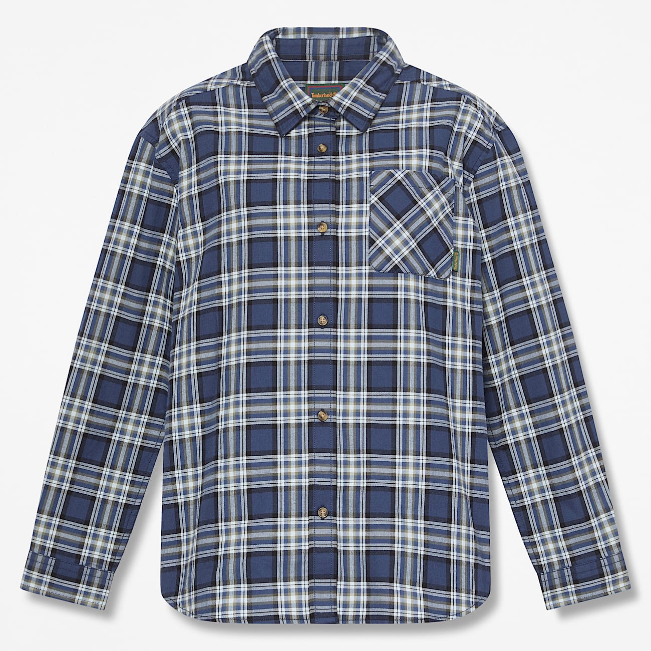 Chemise en flanelle semipaisse  manches longues pour femme en bleu fonc TBL bleu HERO