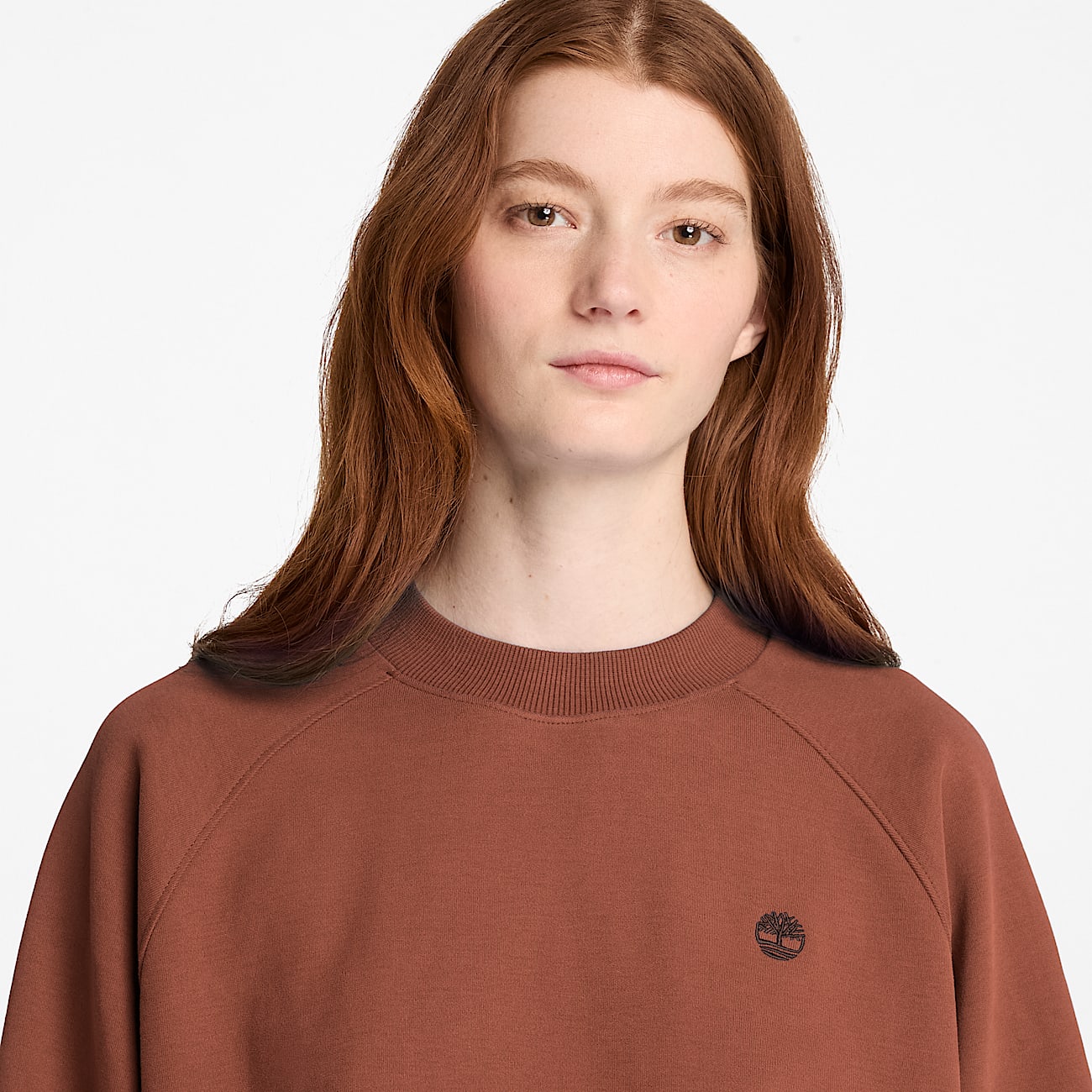 Crafted Crew Sweatshirt for Women in Brown TBL Brown ALT3