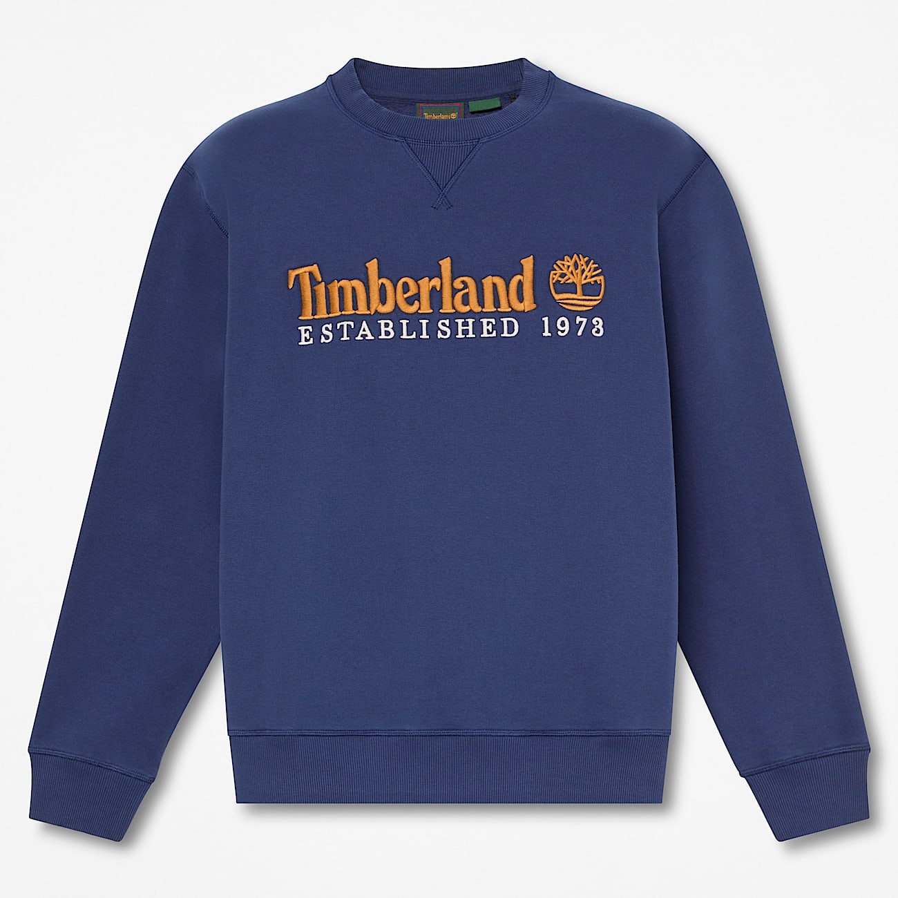 Sweat  col rond et logo brod Established 1973 pour homme en bleu fonc TBL bleu HERO