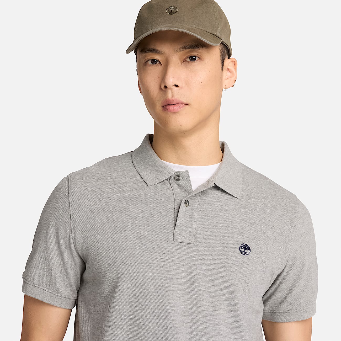 Millers River ShortSleeve Polo for Men in Grey TBL Grey ALT3