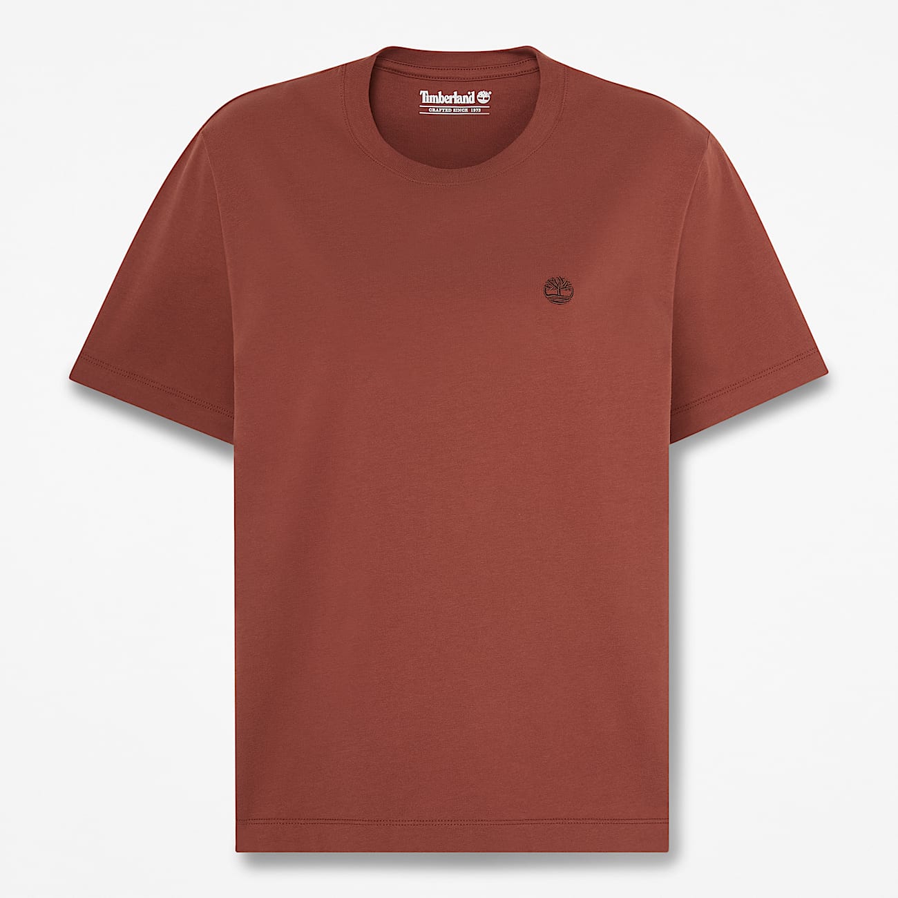 Crafted KurzarmTShirt mit Rundhalsausschnitt fr Damen in Braun TBL Braun HERO