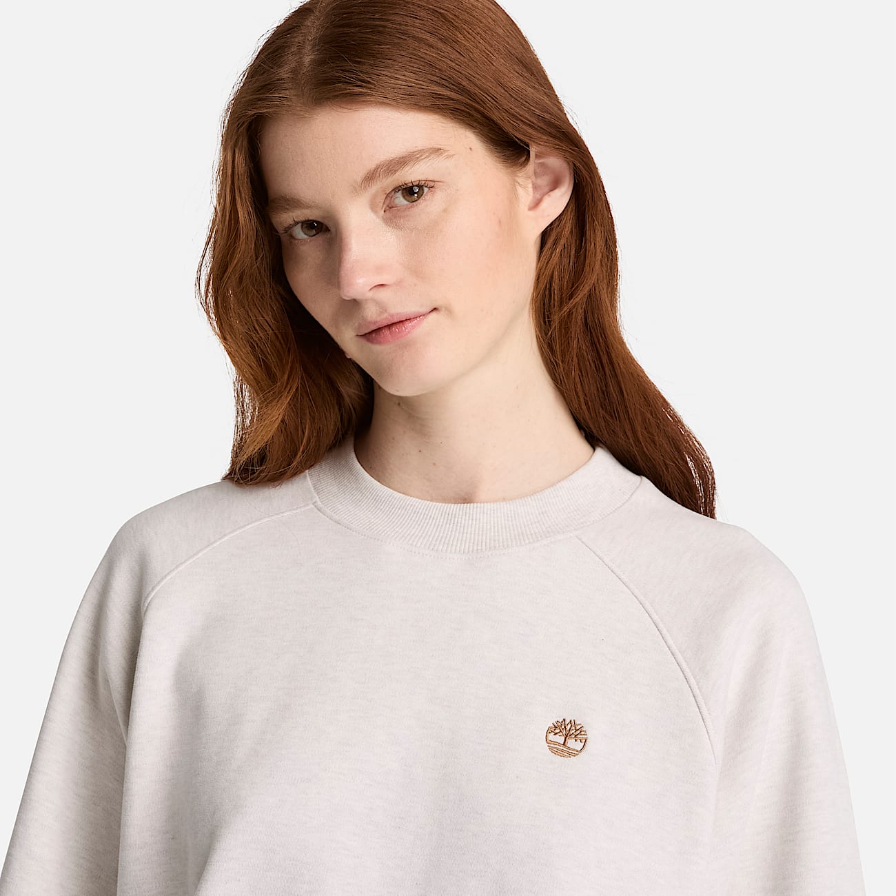Crafted Crew Sweatshirt for Women in Light Beige TBL Beige ALT3