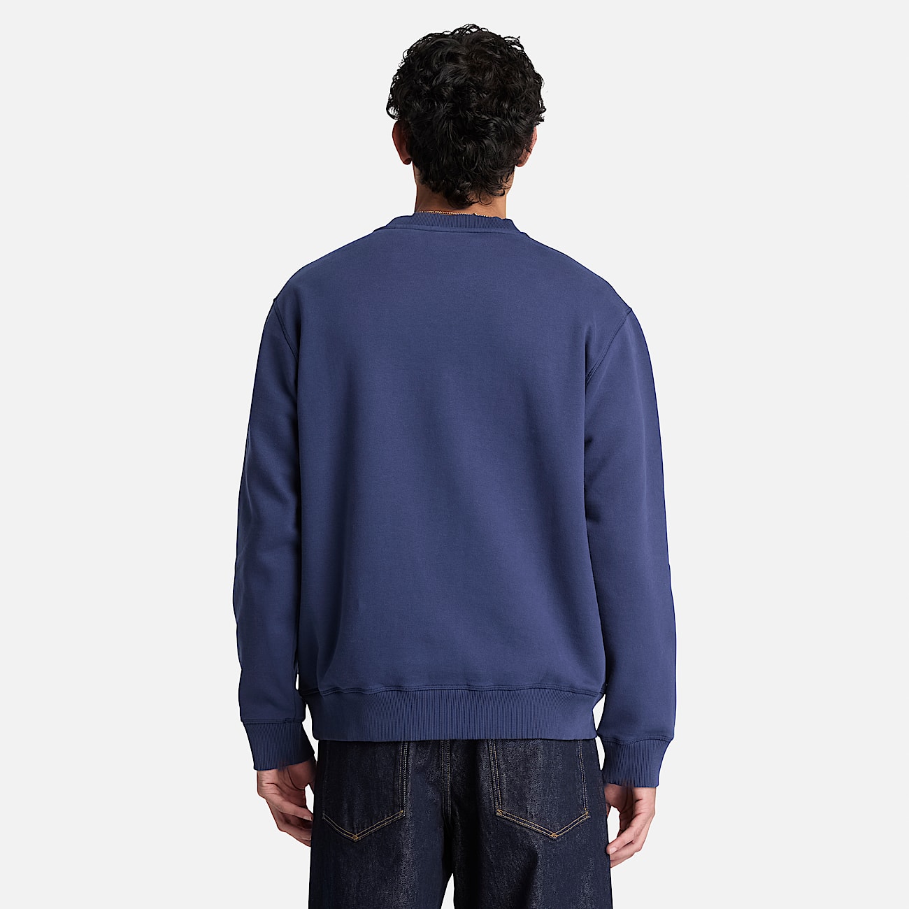 Sweat  col rond et logo brod Established 1973 pour homme en bleu fonc TBL bleu ALT8
