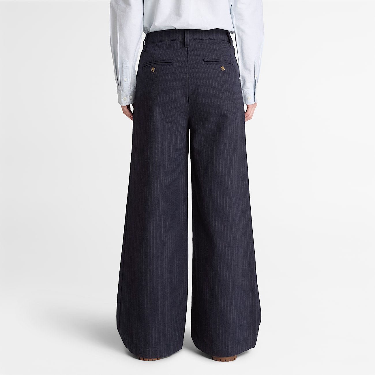 Hose mit Fischgrtmuster fr Damen in Dunkelblau TBL Blau ALT8