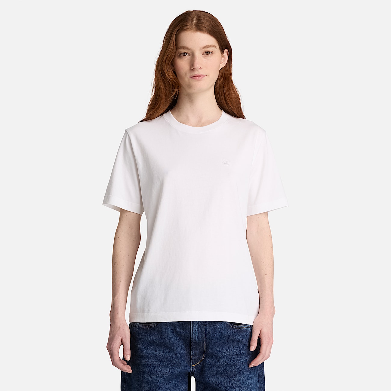 Crafted Crew ShortSleeve TShirt for Women in White TBL White ALT1