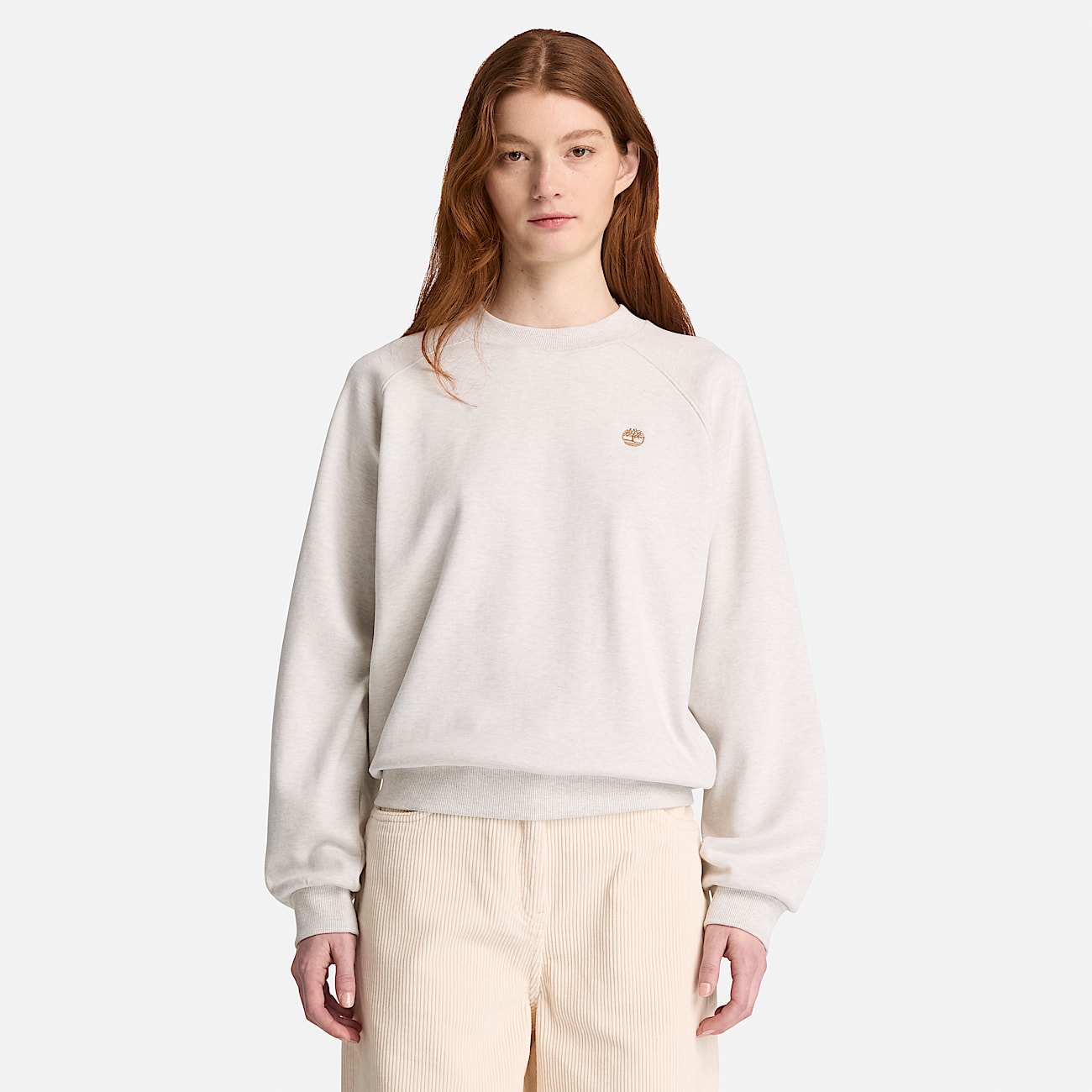 Crafted Crew Sweatshirt for Women in Light Beige TBL Beige ALT1
