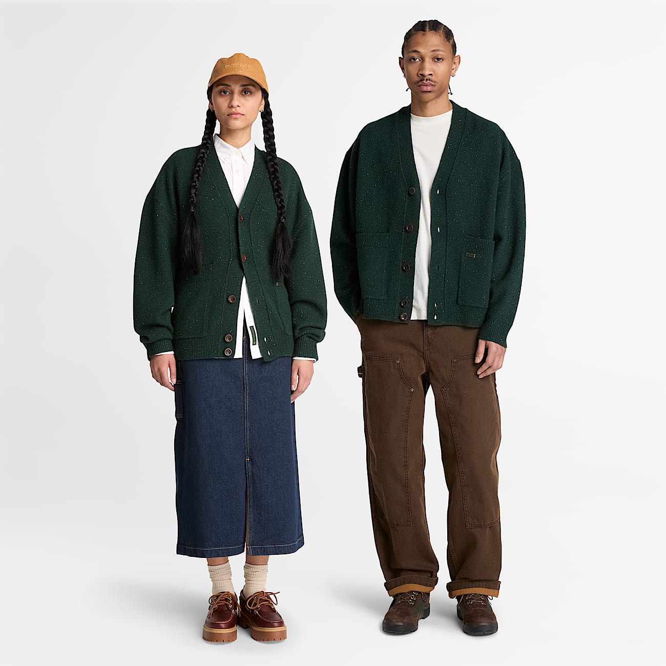 Phillips Brook WollCardigan fr Herren in Dunkelgrn TBL Grn ALT1